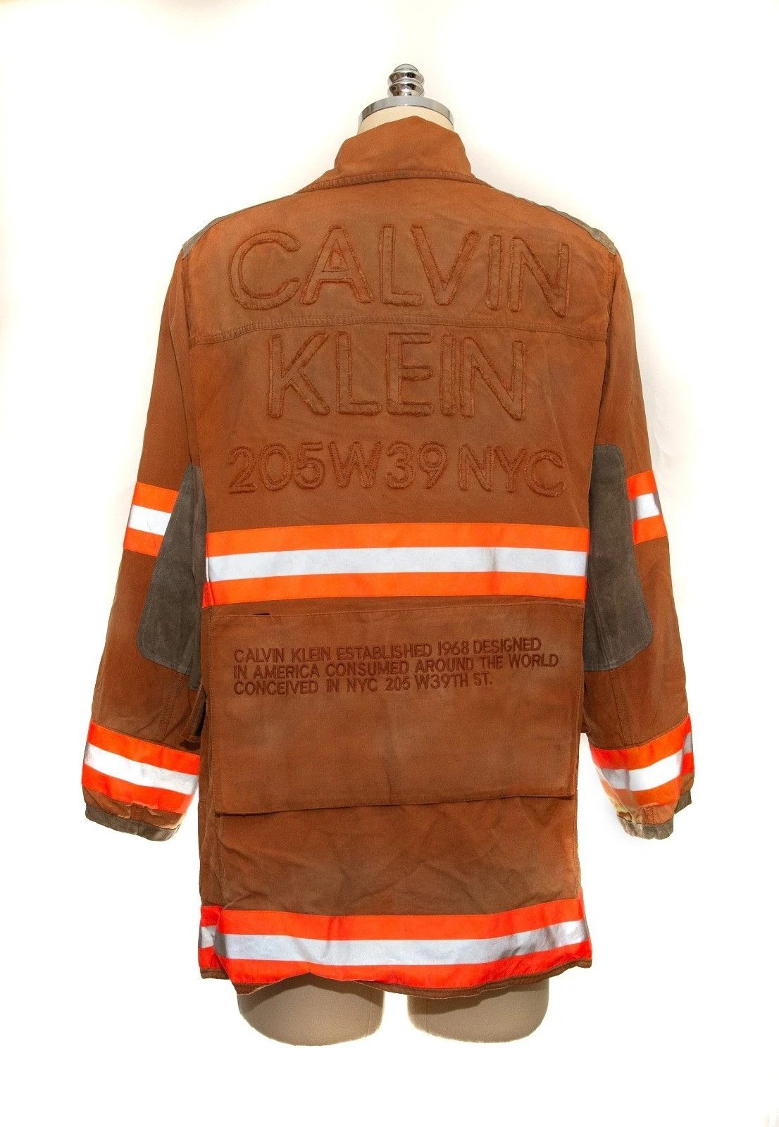 Calvin Klein 205W39NYC Calvin Klein Brown Fireman Reflective Jacket Size US M / EU 48-50 / 2 - 2 Thumbnail