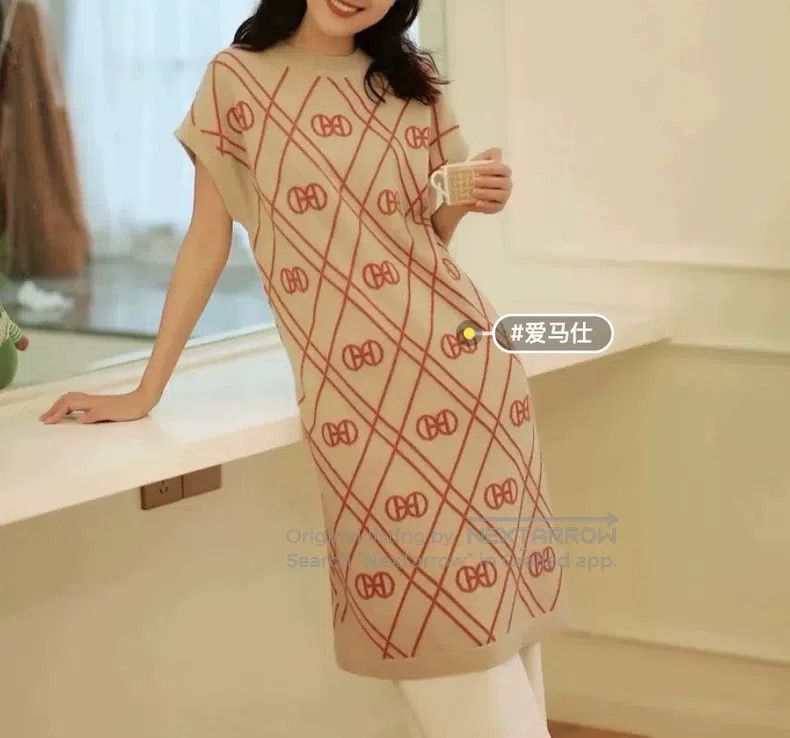 Other Hermes Classic Pig Nose Logo Printed Dress Size XS / US 0-2 / IT 36-38 - 5 Thumbnail