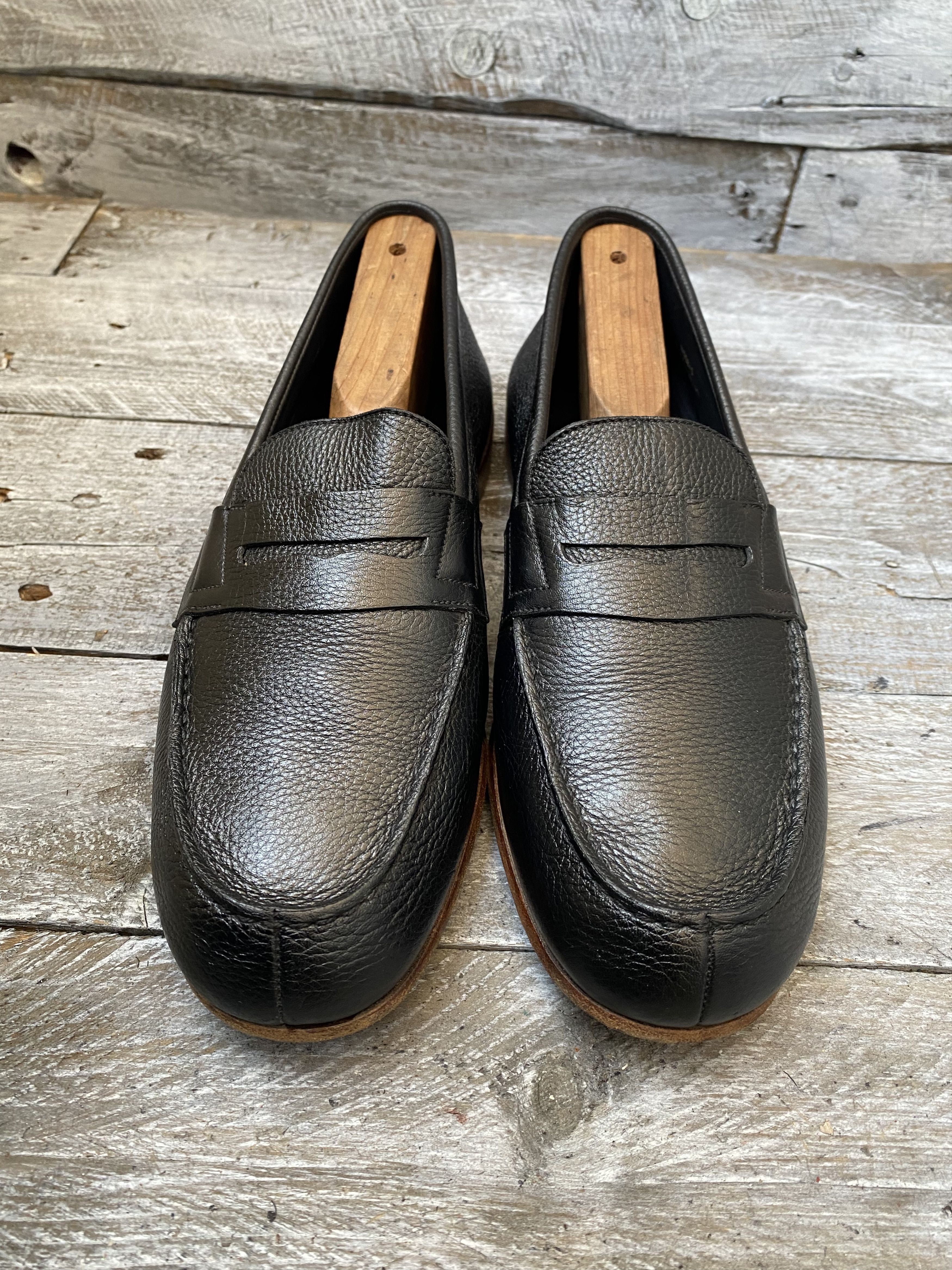 Designer × J.M. Weston Jm weston penny loafers, pebble grain shoes uk7.5 Size US 8.5 / EU 41-42 - 2 Thumbnail