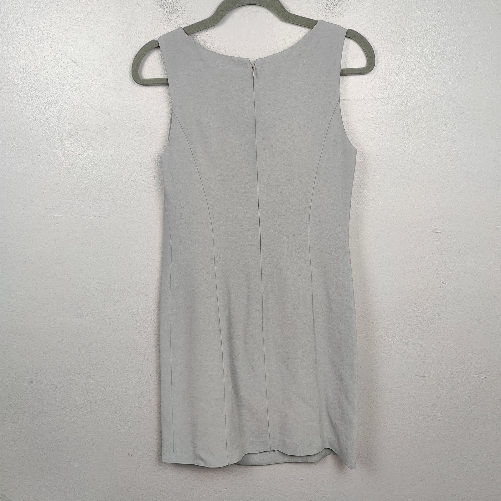 Max Mara MaxMara Pencil Dress Womens 6 Dove Gray Viscose Blend Size M / US 6-8 / IT 42-44 - 5 Thumbnail