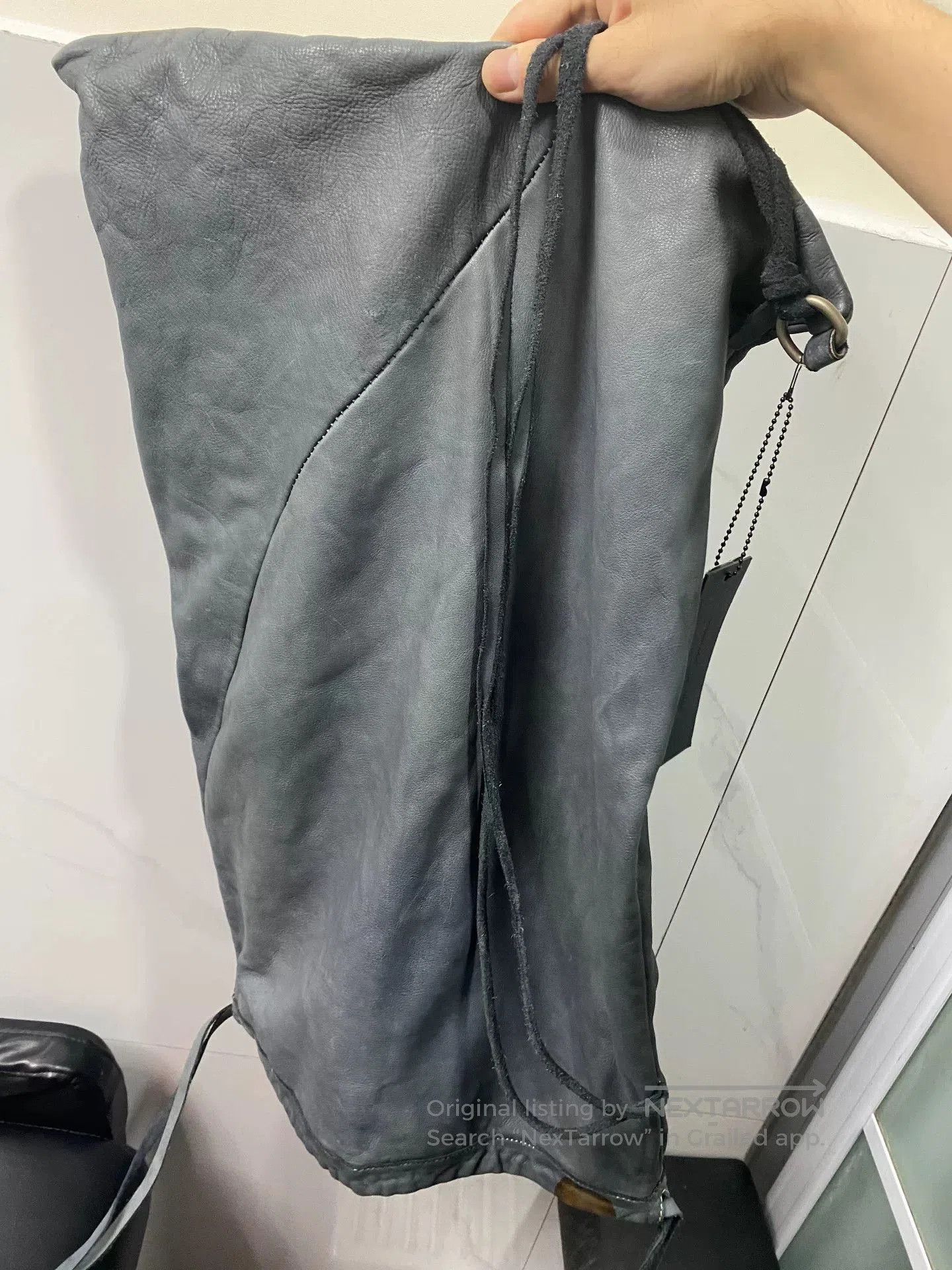 Leon Emanuel Blanck Emanuel Blanck Washed Gray Oversized Pocket Bag. Size ONE SIZE - 6 Thumbnail