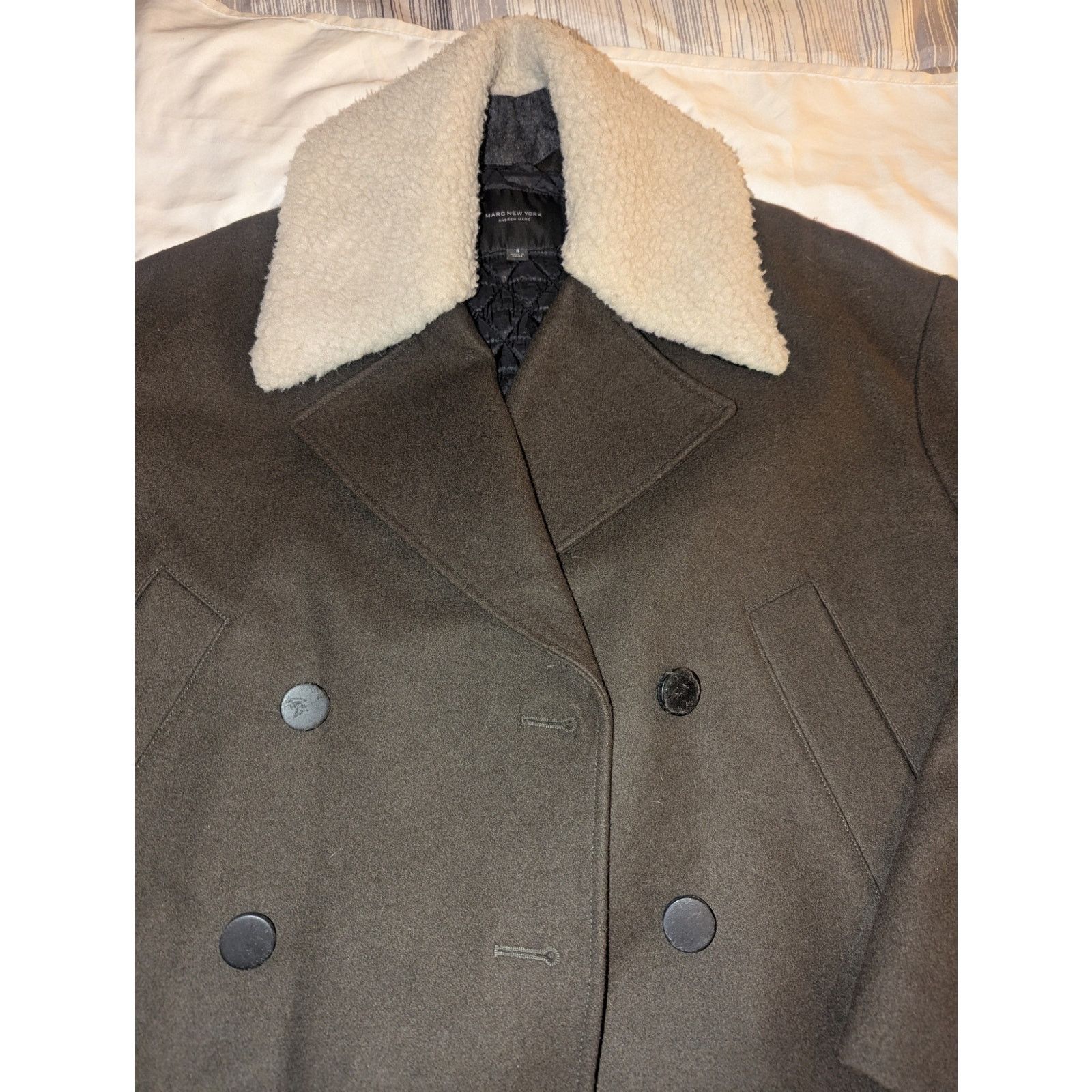 Andrew Marc Marc New York Andrew Marc Pile fleece Collar Peacoat 4 Small Size S / US 4 / IT 40 - 2 Thumbnail