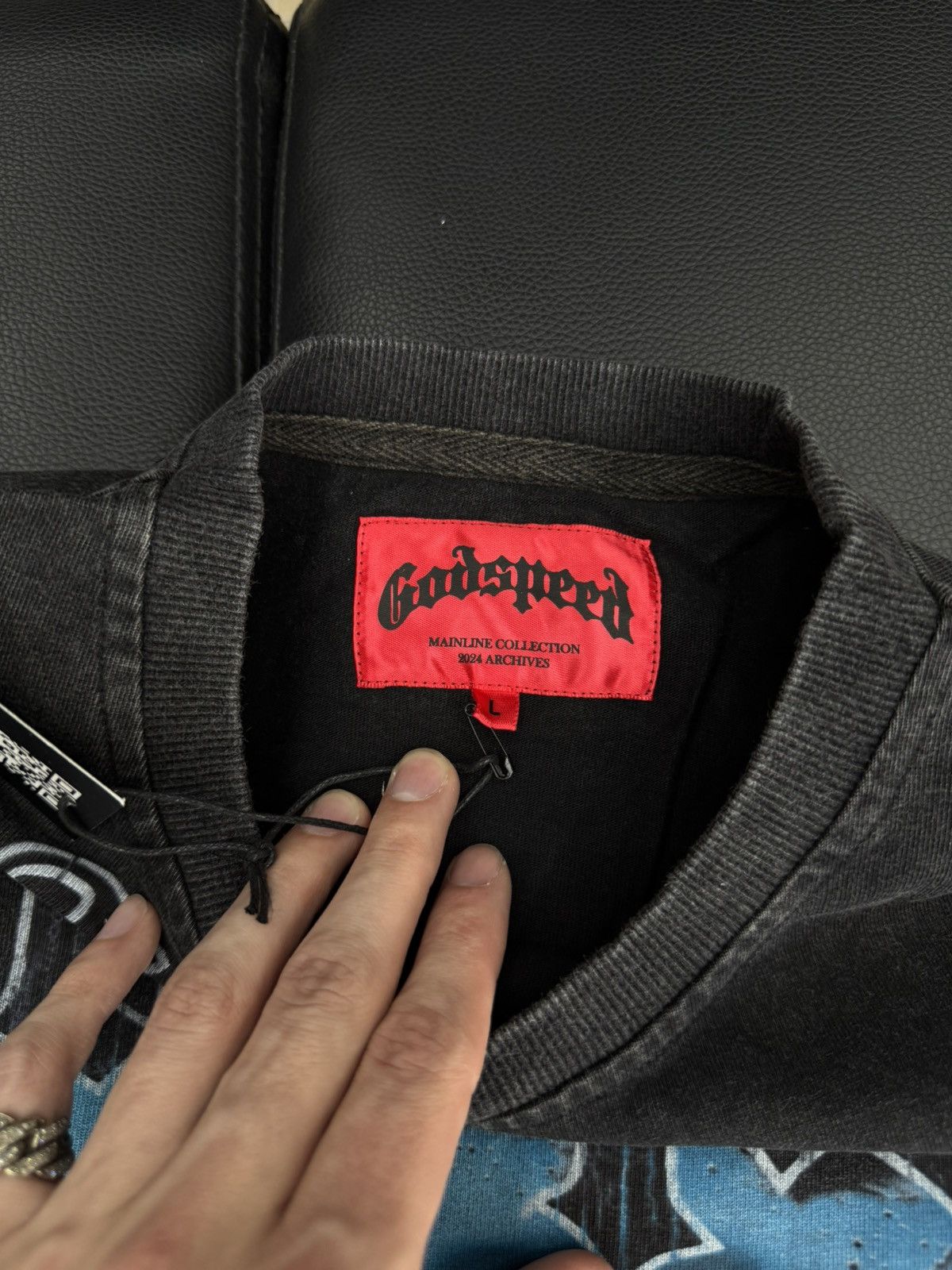 Godspeed Godspeed Blue Motorcycle Tee Shirt Size L (NEW) Size US L / EU 52-54 / 3 - 7 Thumbnail