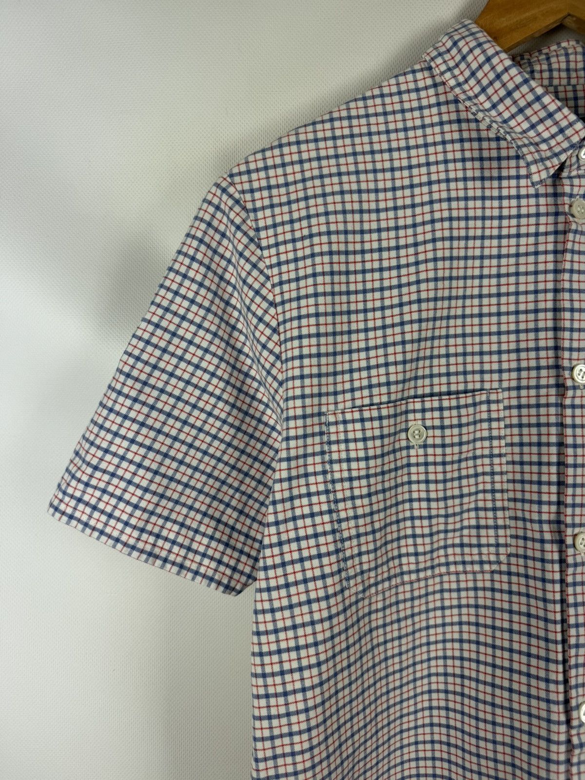 A.P.C. A.P.C. Short Sleeve Cotton Plaid Button Up Classic Shirt Size US S / EU 44-46 / 1 - 10 Thumbnail