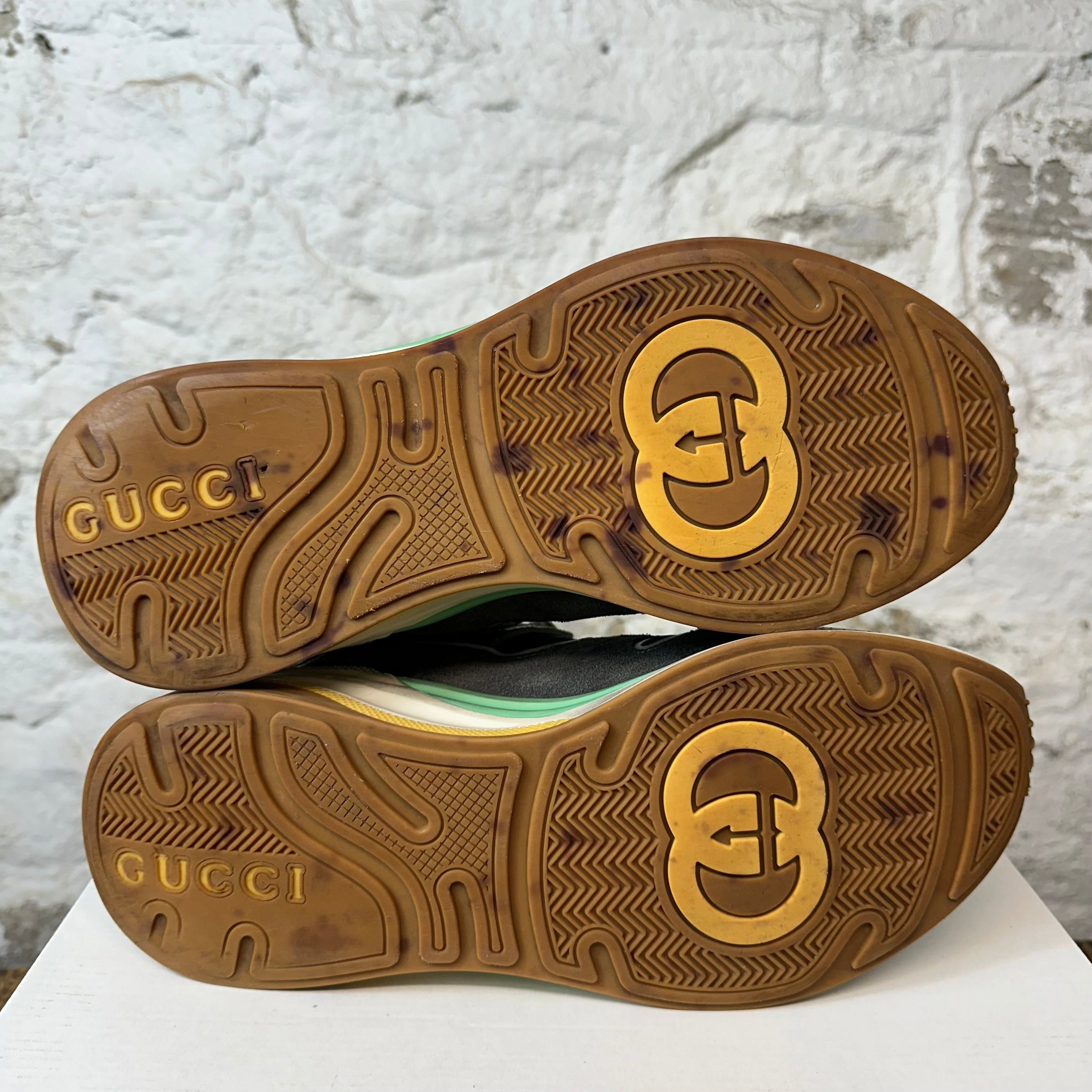 Gucci Gucci Ultrapace Green Gray Sneaker Sz 9.5 Size US 9.5 / EU 42-43 - 5 Thumbnail