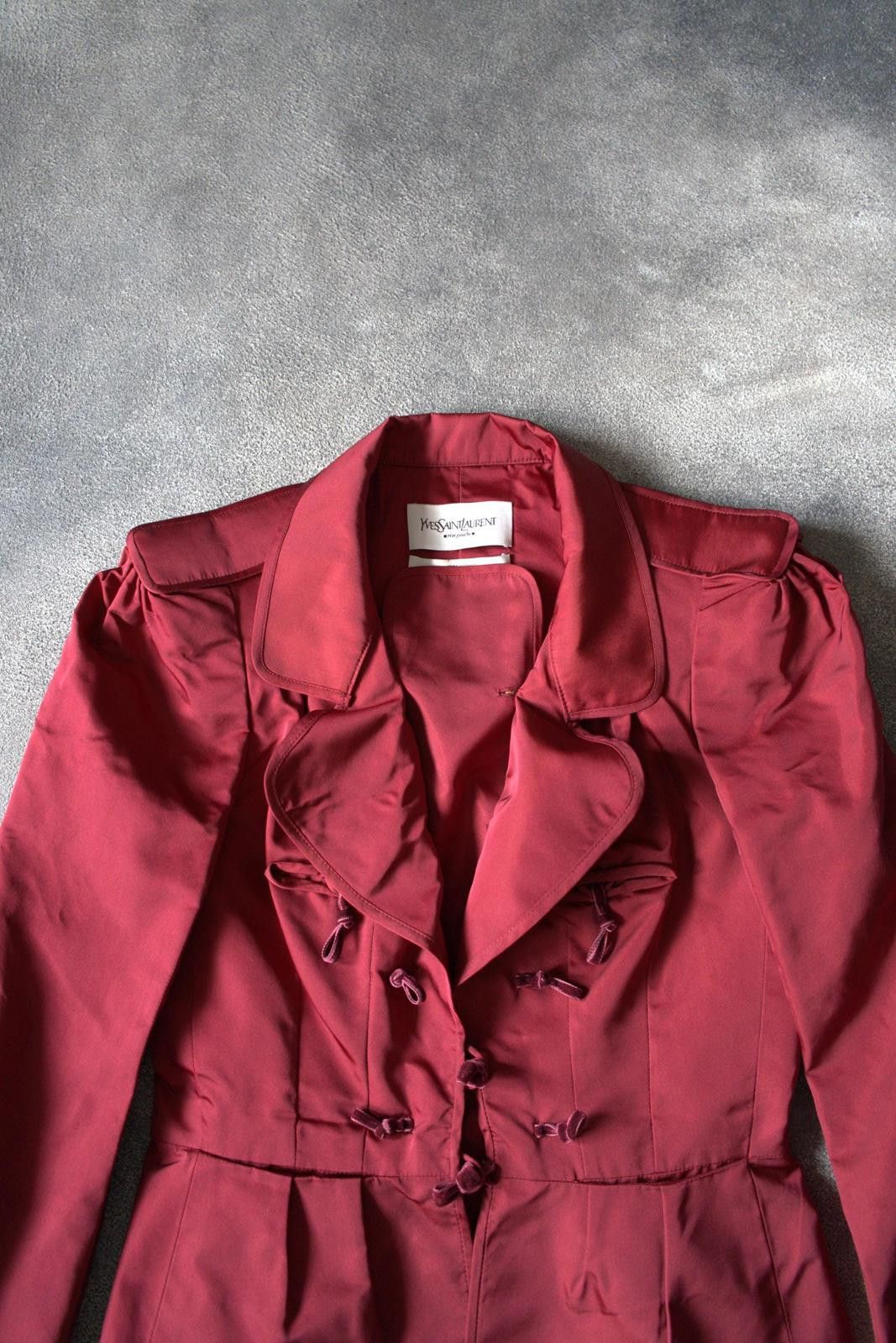 Yves Saint Laurent F/W 2004 Yves Saint Laurent by Tom Ford RUNWAY Pagoda Silk Size L / US 10 / IT 46 - 6 Thumbnail