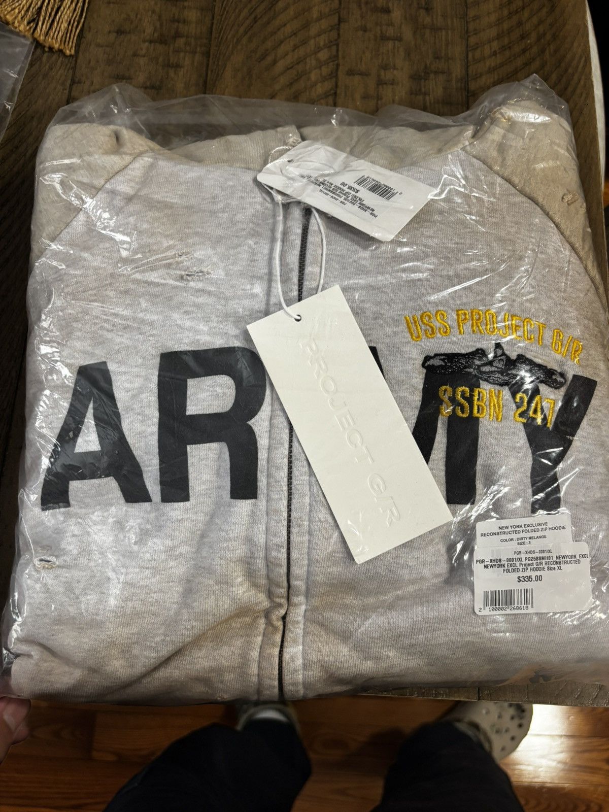 APROJECT G/R パーカー ARMY ZIP HOODIE SIZE 2 PROJECT G/R Project GR NYC Exclusive Army Hoodie | Grailed
