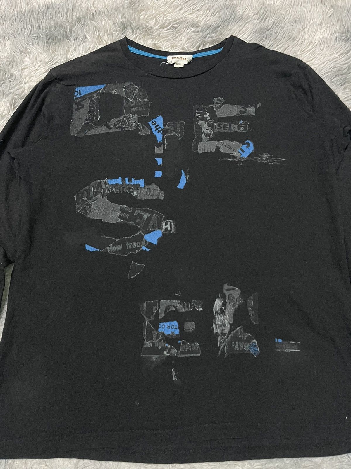 Diesel Y2K DIESEL LONG SLEEVE T SHIRT RARE DESIGN Size US XL / EU 56 / 4 - 5 Thumbnail