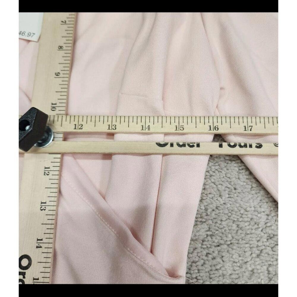 Designer Love X Design Rose Quartz Wrap Fit and Flare Dress Large New Size L / US 10 / IT 46 - 8 Thumbnail