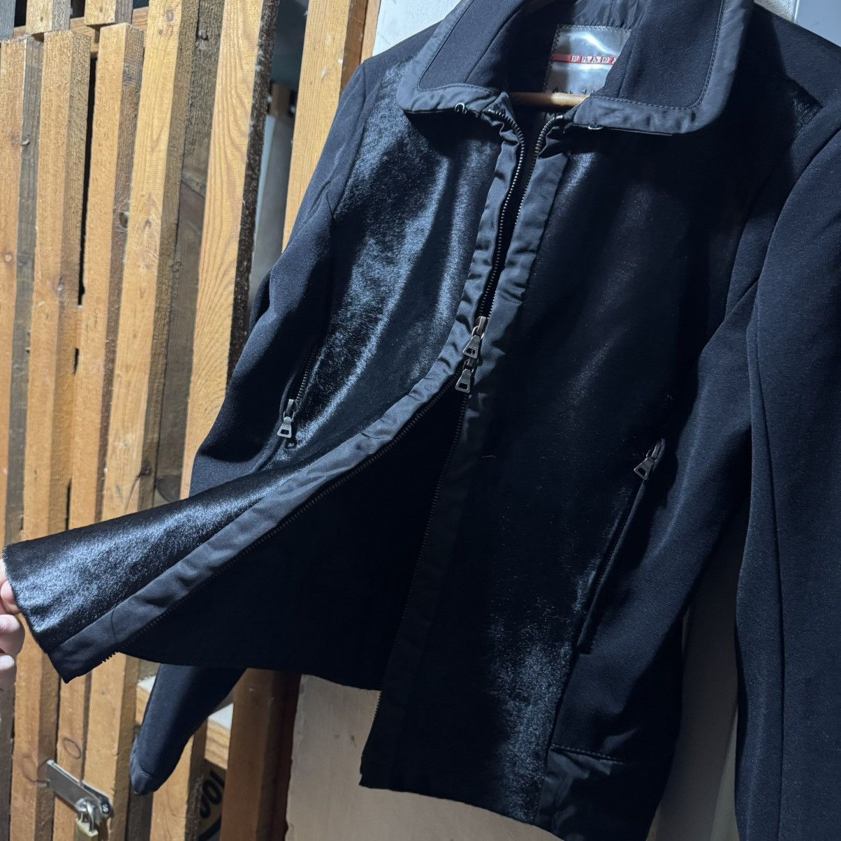 Prada × Vintage Prada FW99 calf fur nylon jacket Size US S / EU 44-46 / 1 - 5 Thumbnail