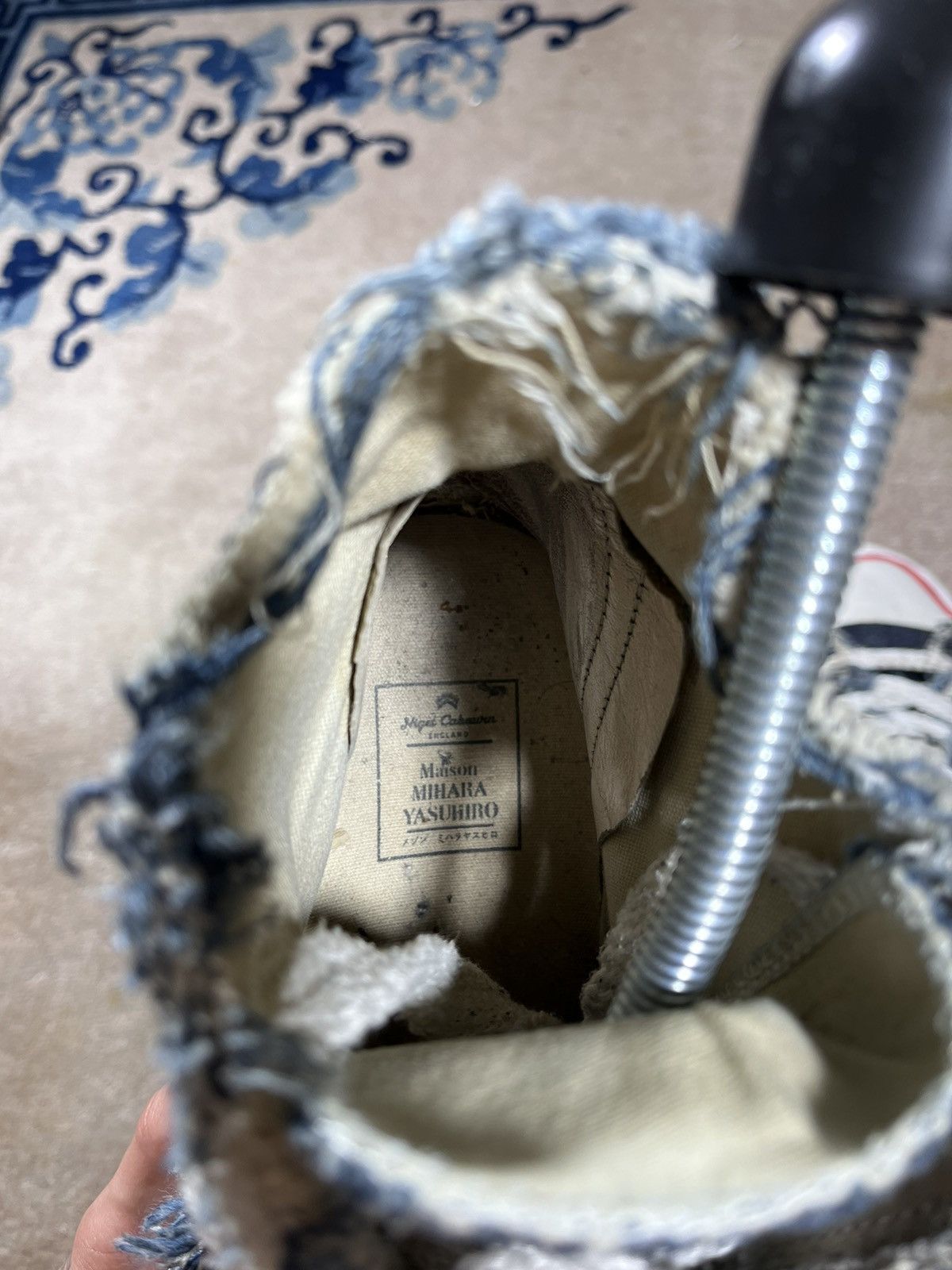 Maison MIHARA YASUHIRO × Nigel Cabourn Mihara Yasuhiro x Nigel Cabourne Hank Hi Top Denim Sneaker Size US 9.5 / EU 42-43 - 7 Thumbnail