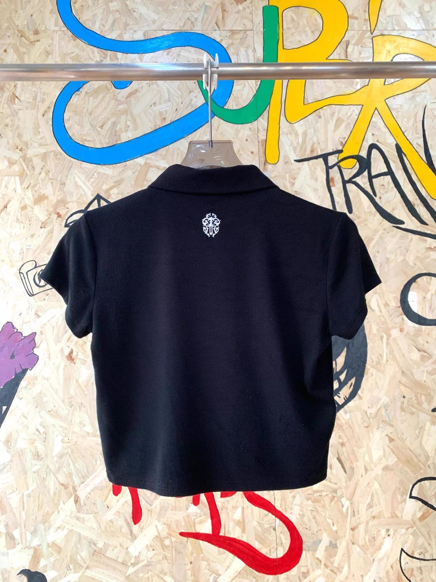 Chrome Hearts Chrome Hearts Black Embroidered Sword Vine Polo Shirt M Size US M / EU 48-50 / 2 - 7 Thumbnail