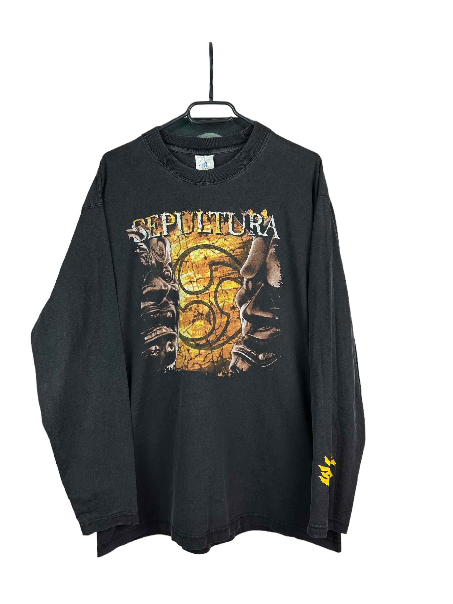 Band Tees Vintage 1998 Sepultura Shirt Band Long Sleeve Tee Rare Hype Size US XL / EU 56 / 4 - 1 Thumbnail
