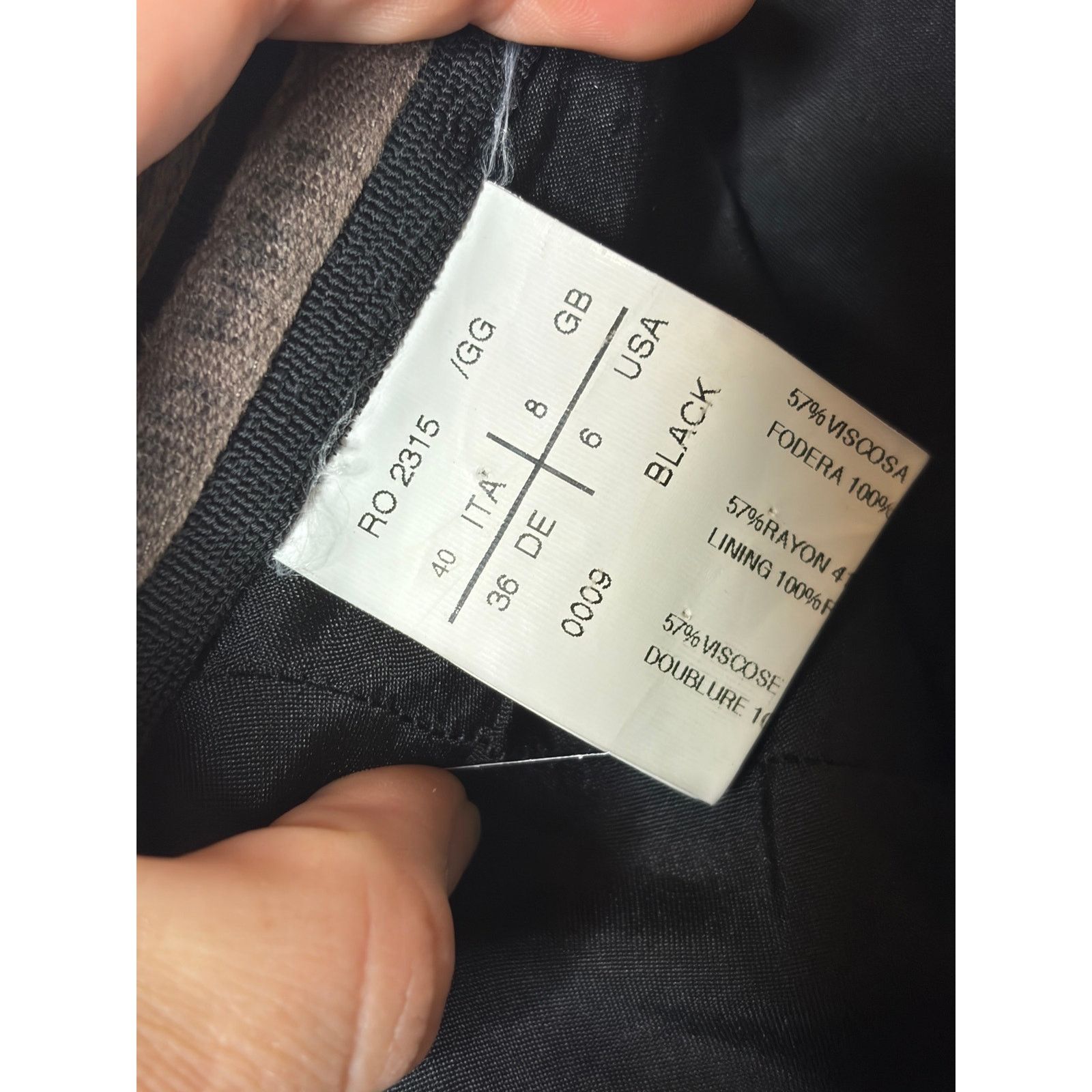 Rick Owens Rick Owens Black Viscose maxi pencil skirt sz US 6 Size 27" / US 4 / IT 40 - 4 Thumbnail
