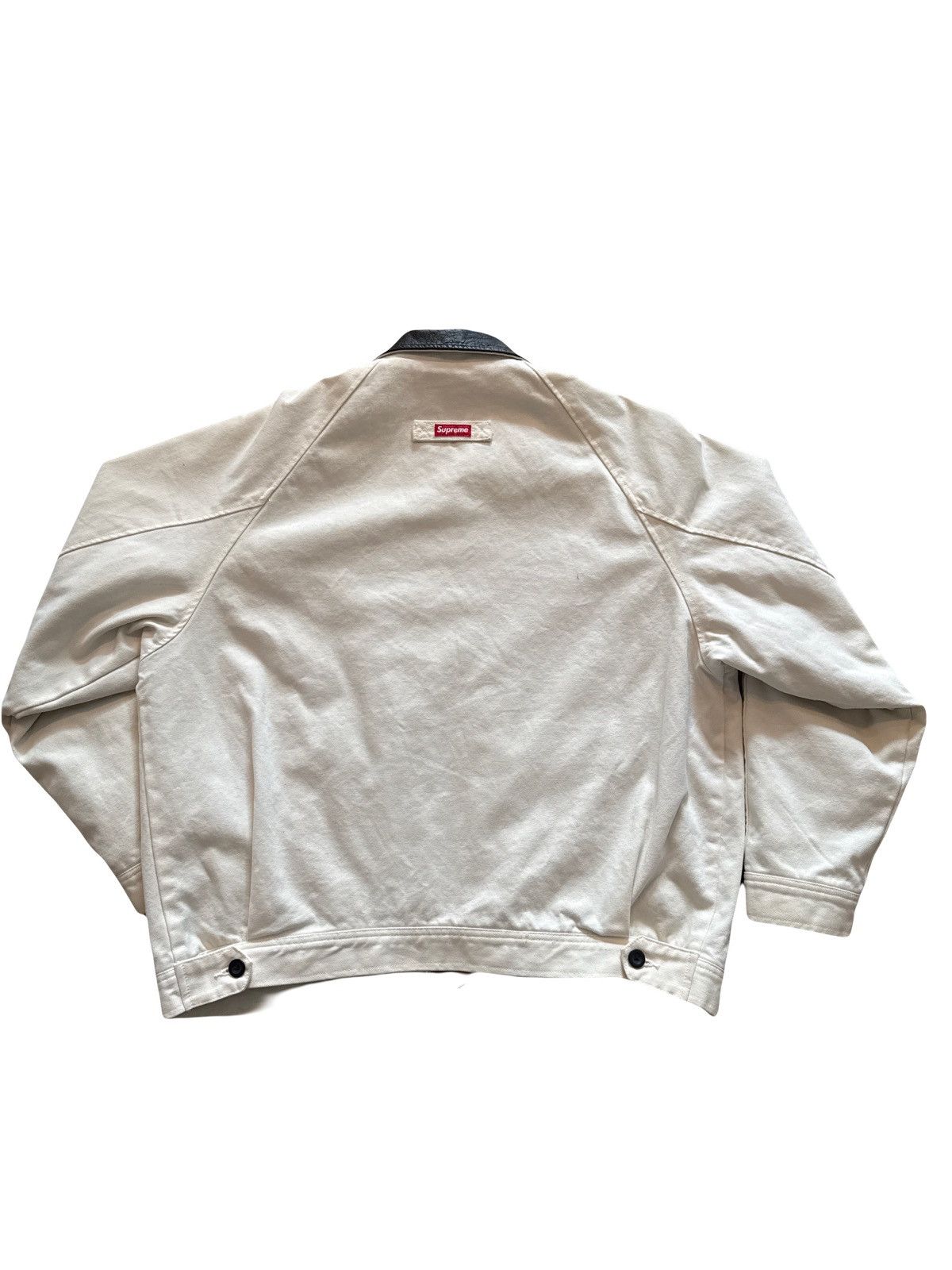 Supreme Supreme white leather collar work jacket FW20 Size US L / EU 52-54 / 3 - 2 Thumbnail