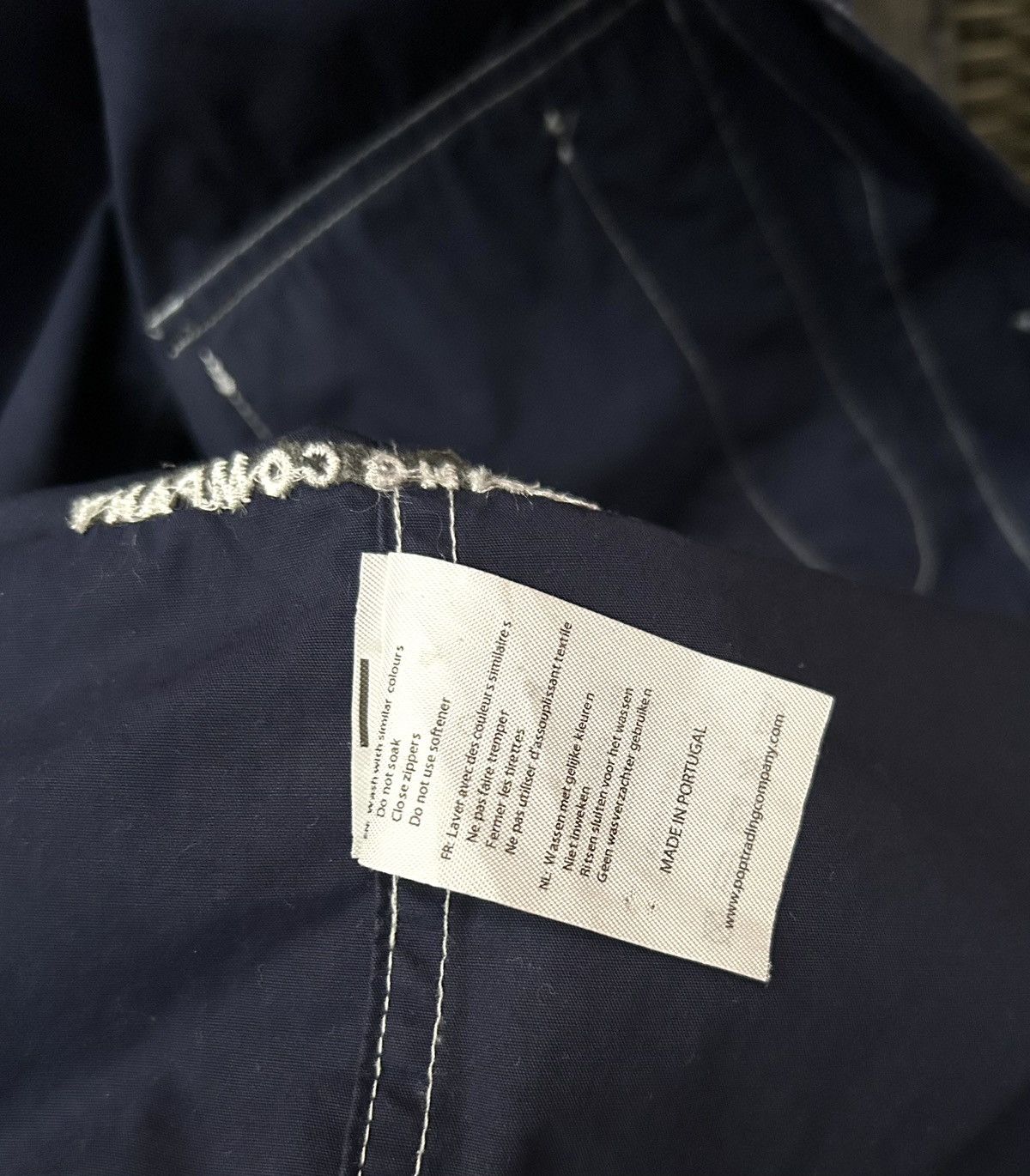 Pop Trading Company POP Trading Company AW18 Navy Blue Poplin Herman Work Shirt Size US M / EU 48-50 / 2 - 9 Thumbnail