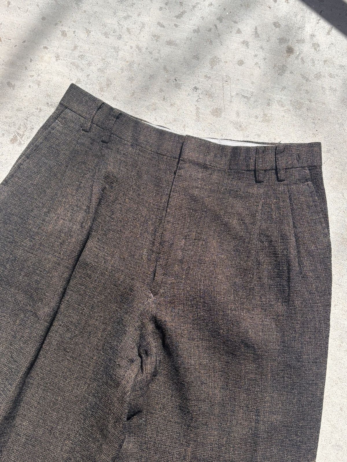 Japanese Brand Vintage Japanese Wool / Rayon Blend Suiting Pants Size US 32 / EU 48 - 2 Thumbnail