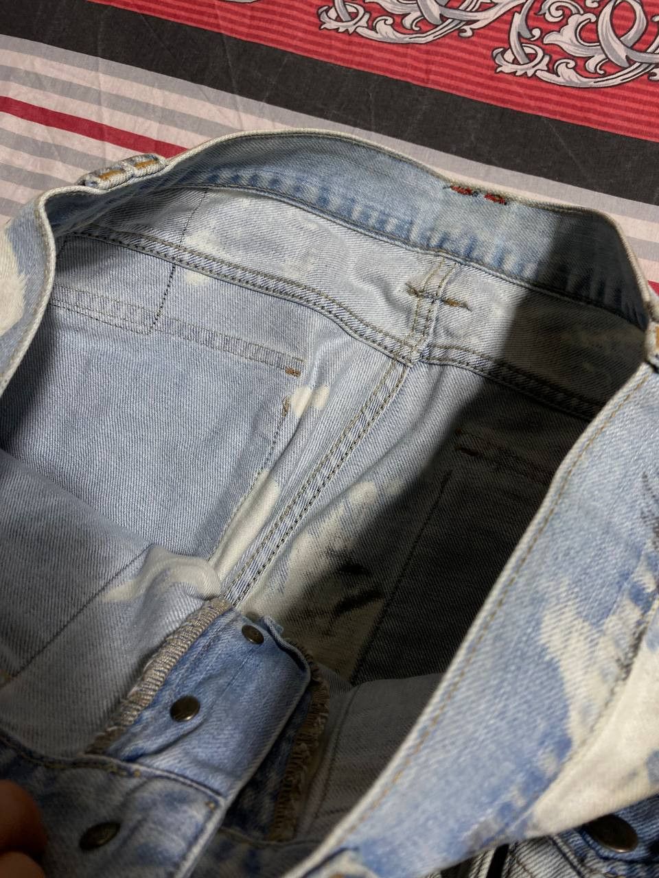 Japanese Brand Crazy Crash Dirty Baggy Faded Jean Japan Avant Garde Style Size US 34 / EU 50 - 18 Thumbnail