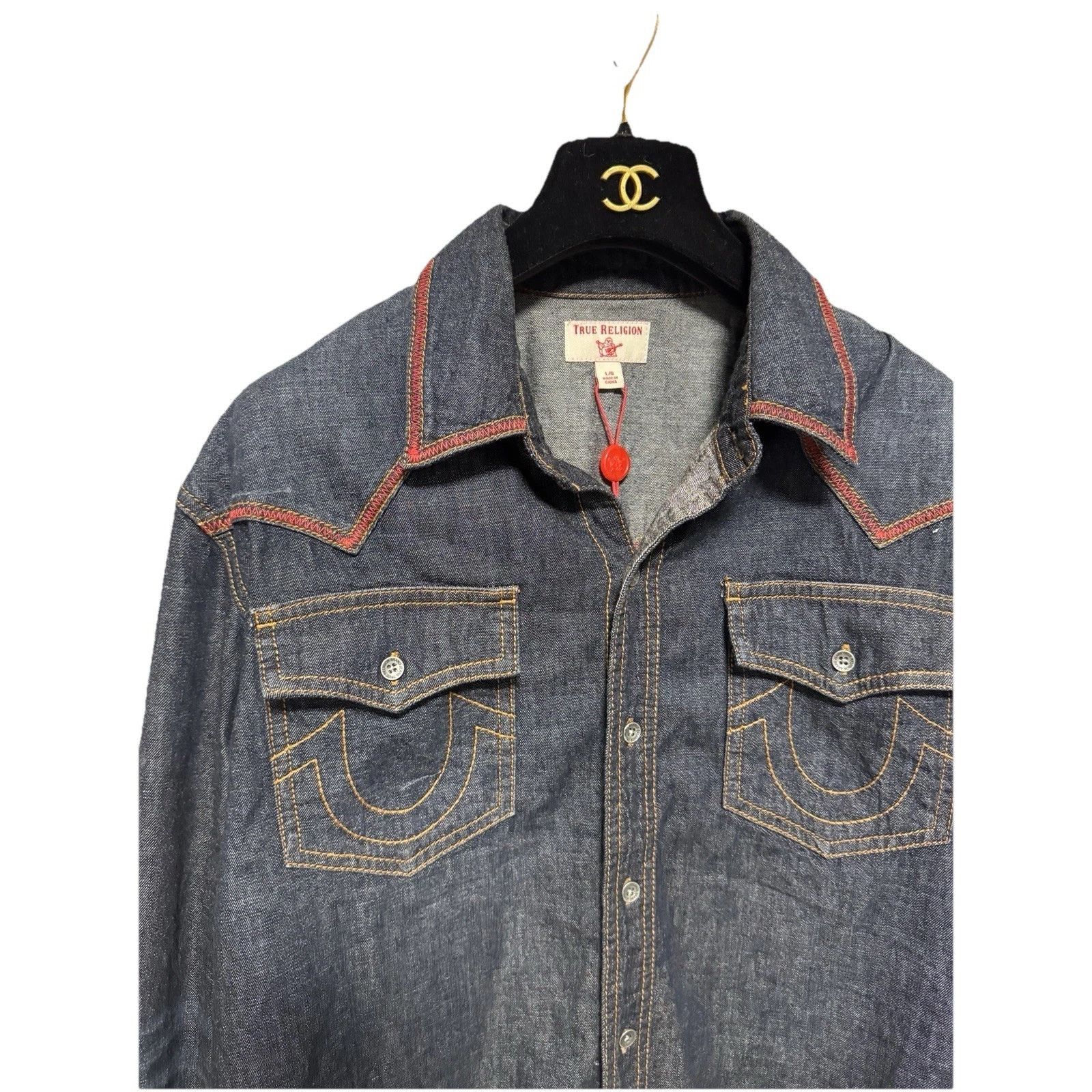 True Religion NWT True Religion Mens Large Blue Denim Size US L / EU 52-54 / 3 - 3 Thumbnail