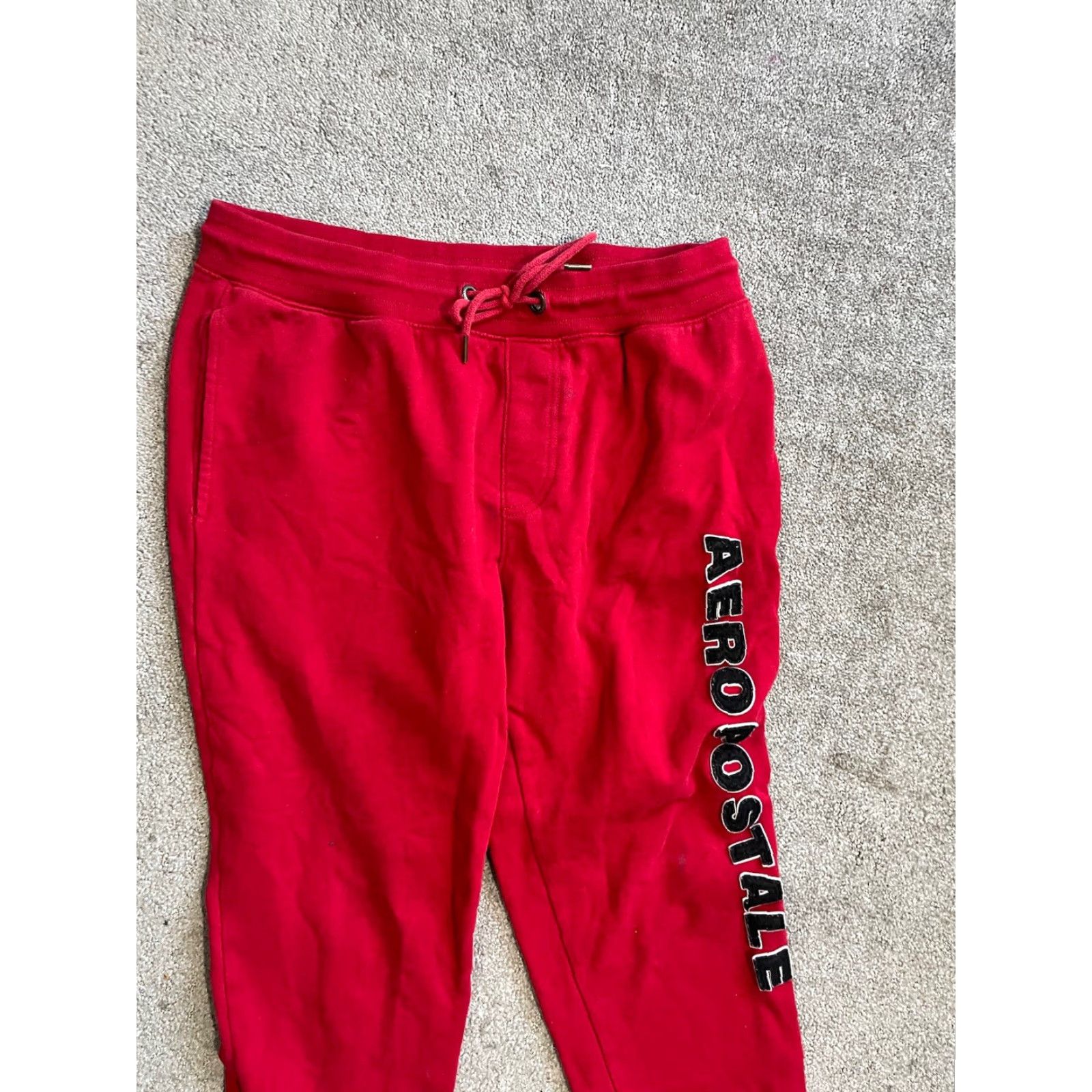 Vintage Aéropostale Sweatpants Unisex Adults Sweatpants Gray Elastic Waist Pockets Drawstring 29in Inseam Regular Fit Modern Casual - Size S Size 28" / US 6 / IT 42 - 2 Thumbnail