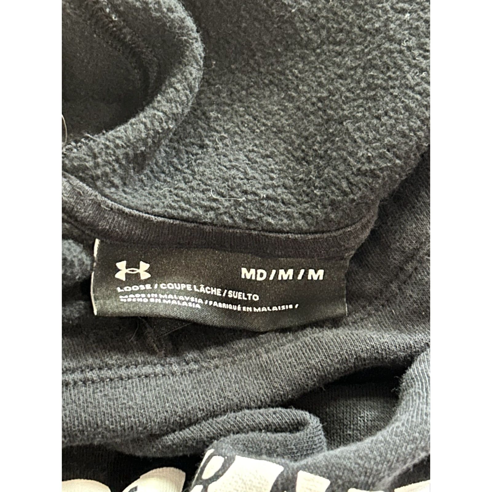 Under Armour Under Armour Hoodie Womens Black High Neck Medium Size M / US 6-8 / IT 42-44 - 5 Thumbnail