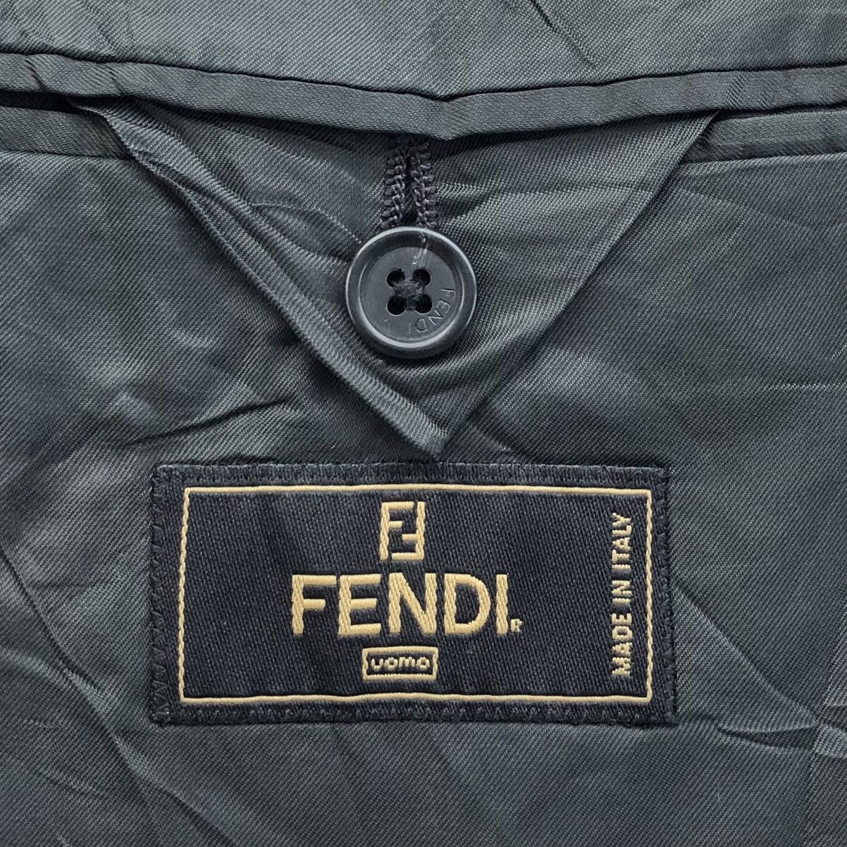 Fendi Vintage Fendi Uomo Wool Men’s Blazer Size 42L - 15 Thumbnail