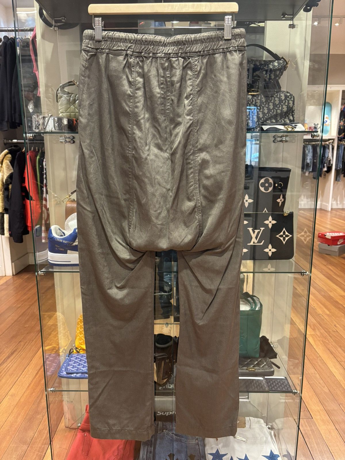 Rick Owens Rick Owen’s Grey Linen Pants Size US 32 / EU 48 - 3 Thumbnail