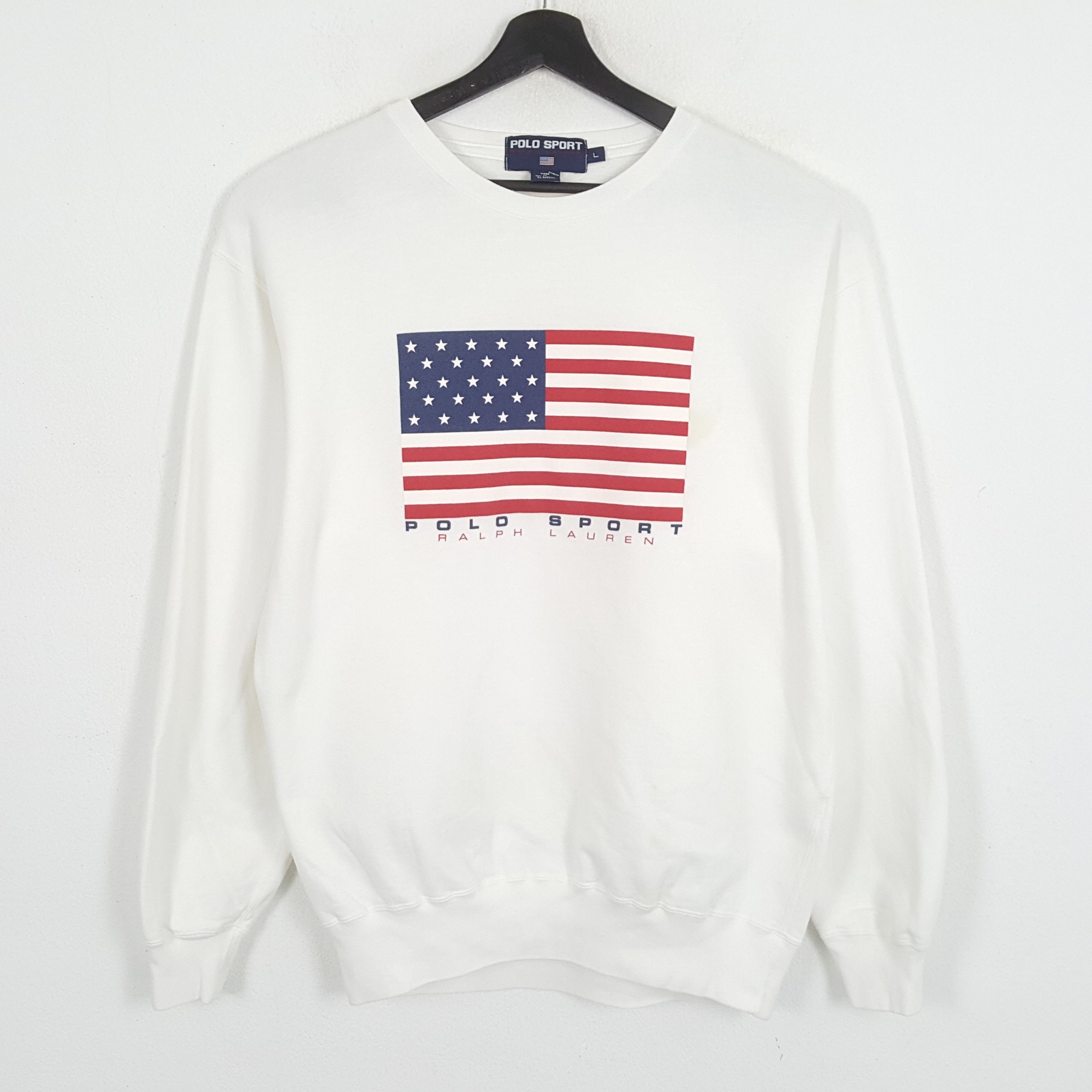 Polo Ralph Lauren × Vintage POLO SPORT RALPH LAUREN Center Design Sweatshirt Size US XL / EU 56 / 4 - 1 Thumbnail