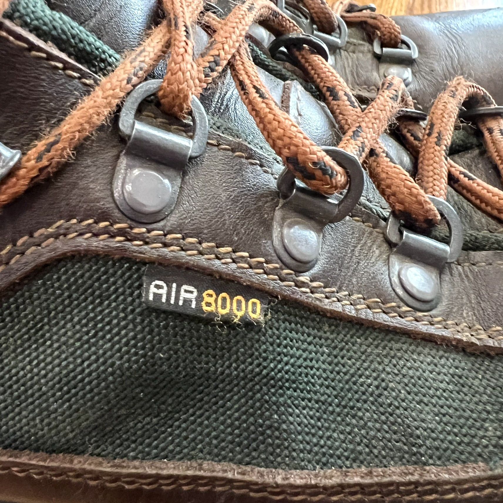 Vintage L.L. Bean Cresta Air 8000 Goretex Hiking Boots Leather Brown Mens 7 M, Womens 8.5 M Waterproof Outdoor Size US 9 / IT 39 - 4 Thumbnail