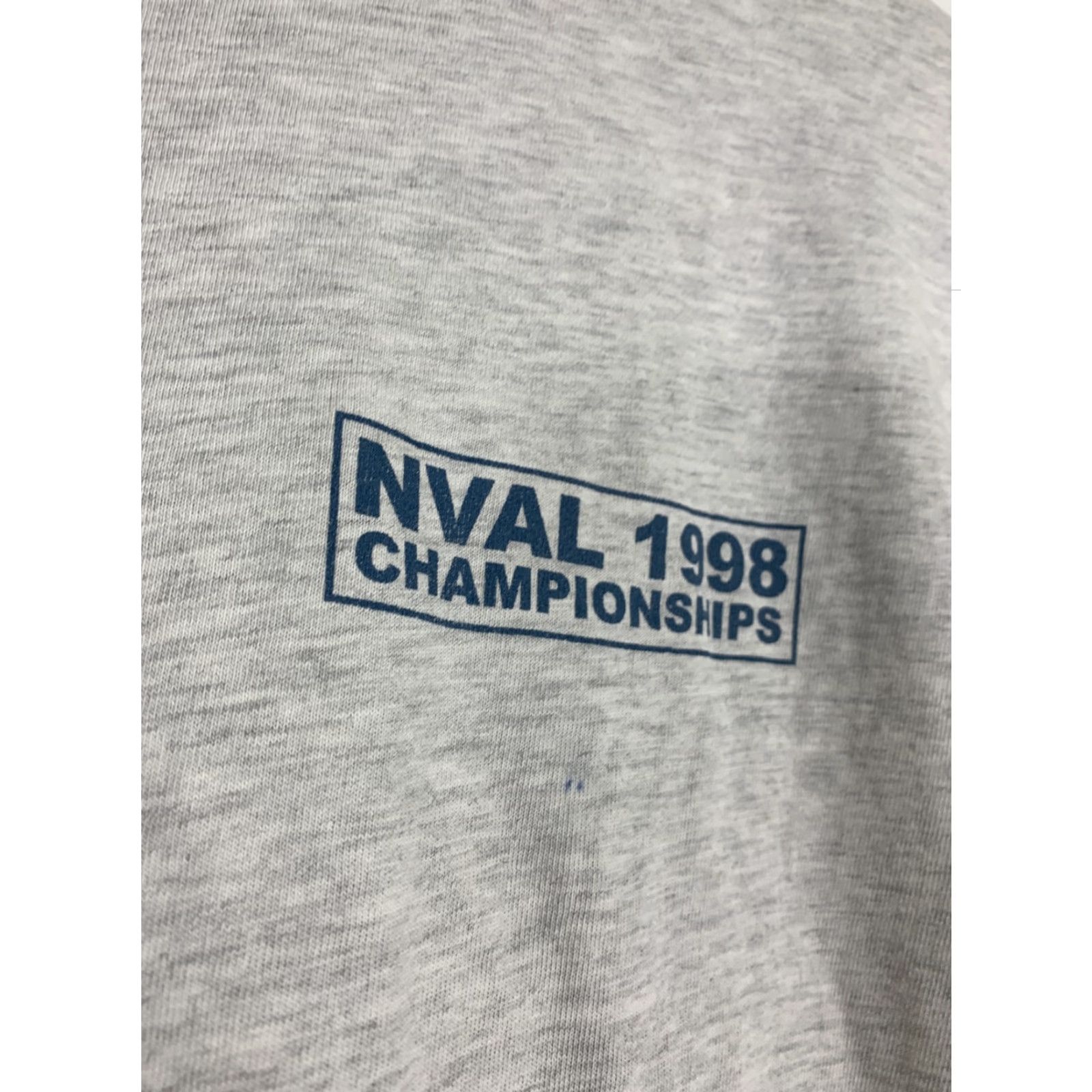 Hanes VINTAGE Hanes Beefy Medium NVAL 1998 Championship Cotton T-Shirt Shirt Unisex M White 1990s Graphic Tee Mens Womens Boys Girls Size US M / EU 48-50 / 2 - 7 Thumbnail