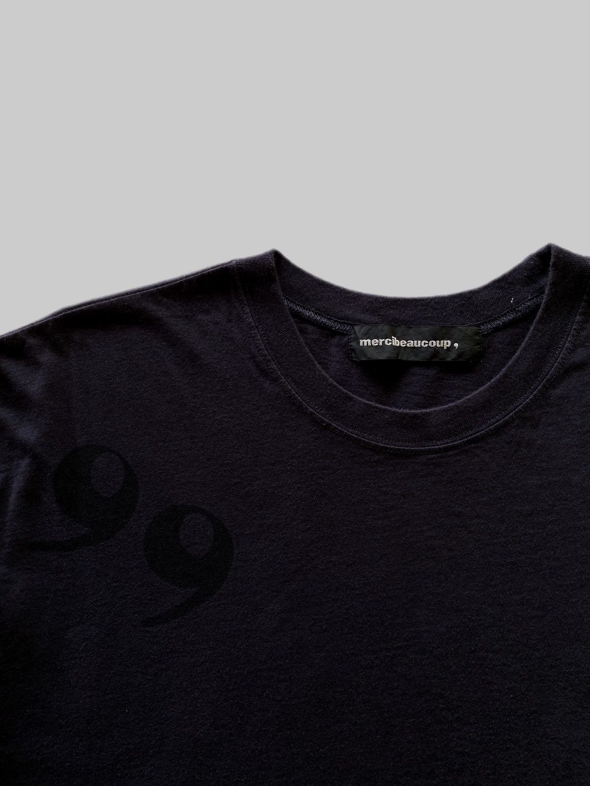 mercibeaucoup Vintage Black on Black Printed tee Size US L / EU 52-54 / 3 - 2 Thumbnail