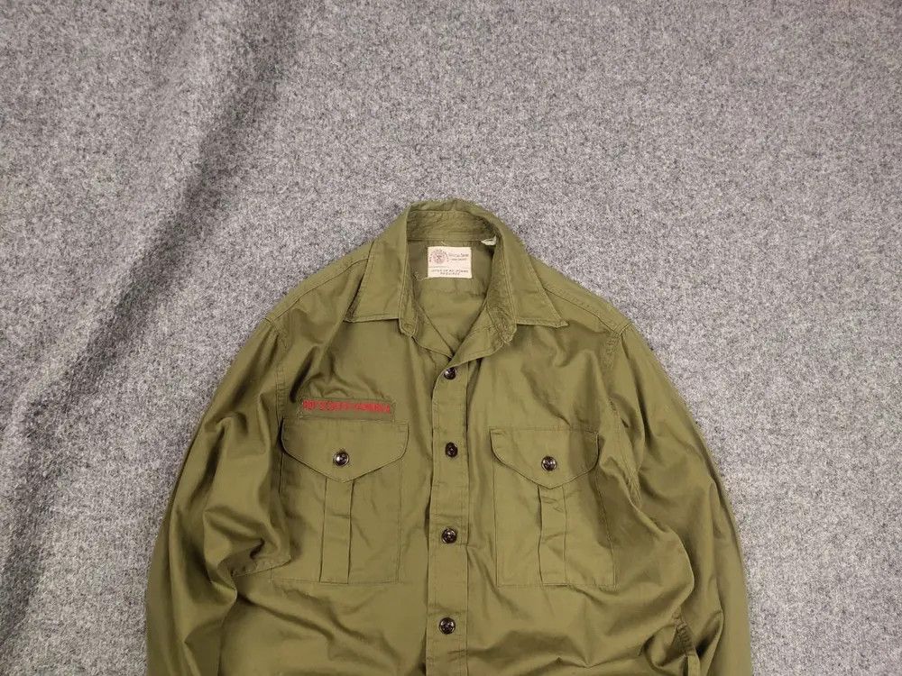Vintage Vintage 60's Boy scouts of america Sanforized Military Shirt Size US M / EU 48-50 / 2 - 1 Thumbnail