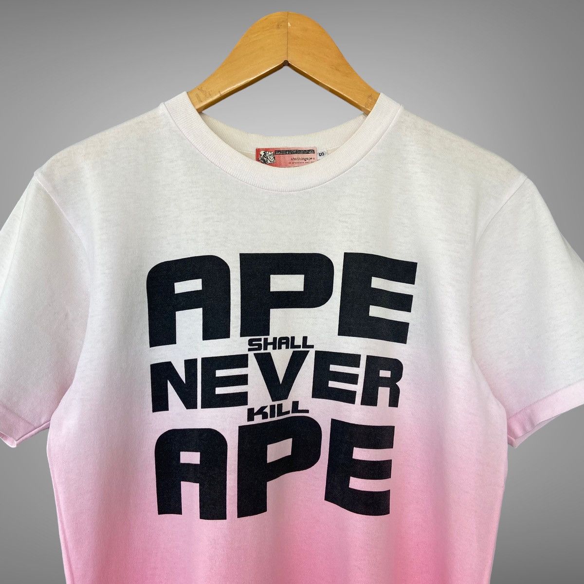 Bape × Vintage Gradient Ape Shall Never Kill Ape Tee Size US S / EU 44-46 / 1 - 2 Thumbnail