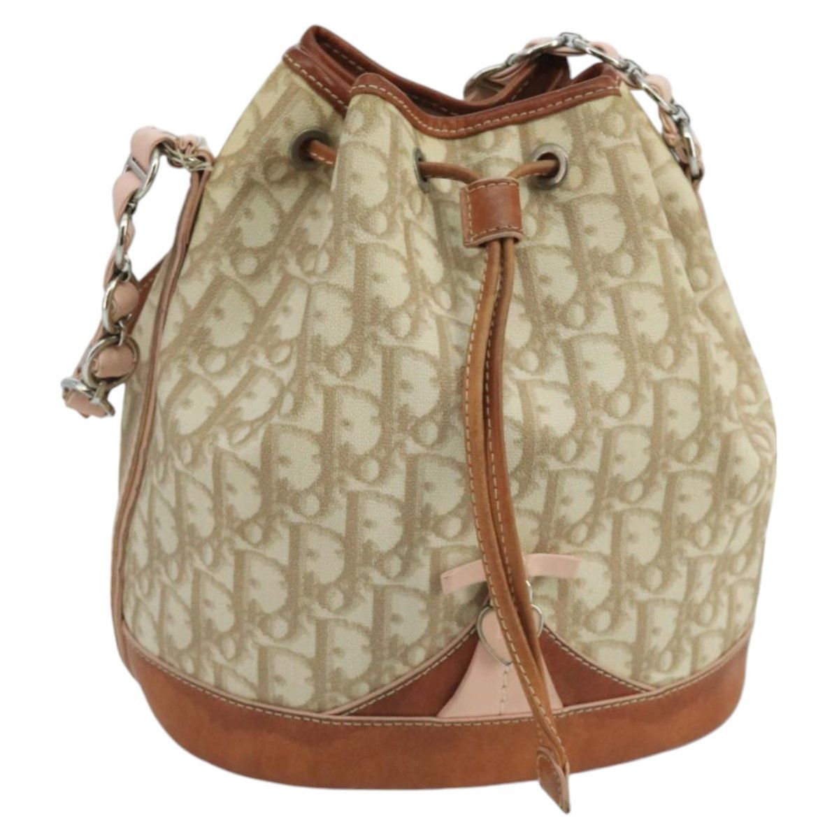 Dior Trotter Beige Canvas Shoulder Bag (Pre-Owned) Size ONE SIZE - 1 Thumbnail