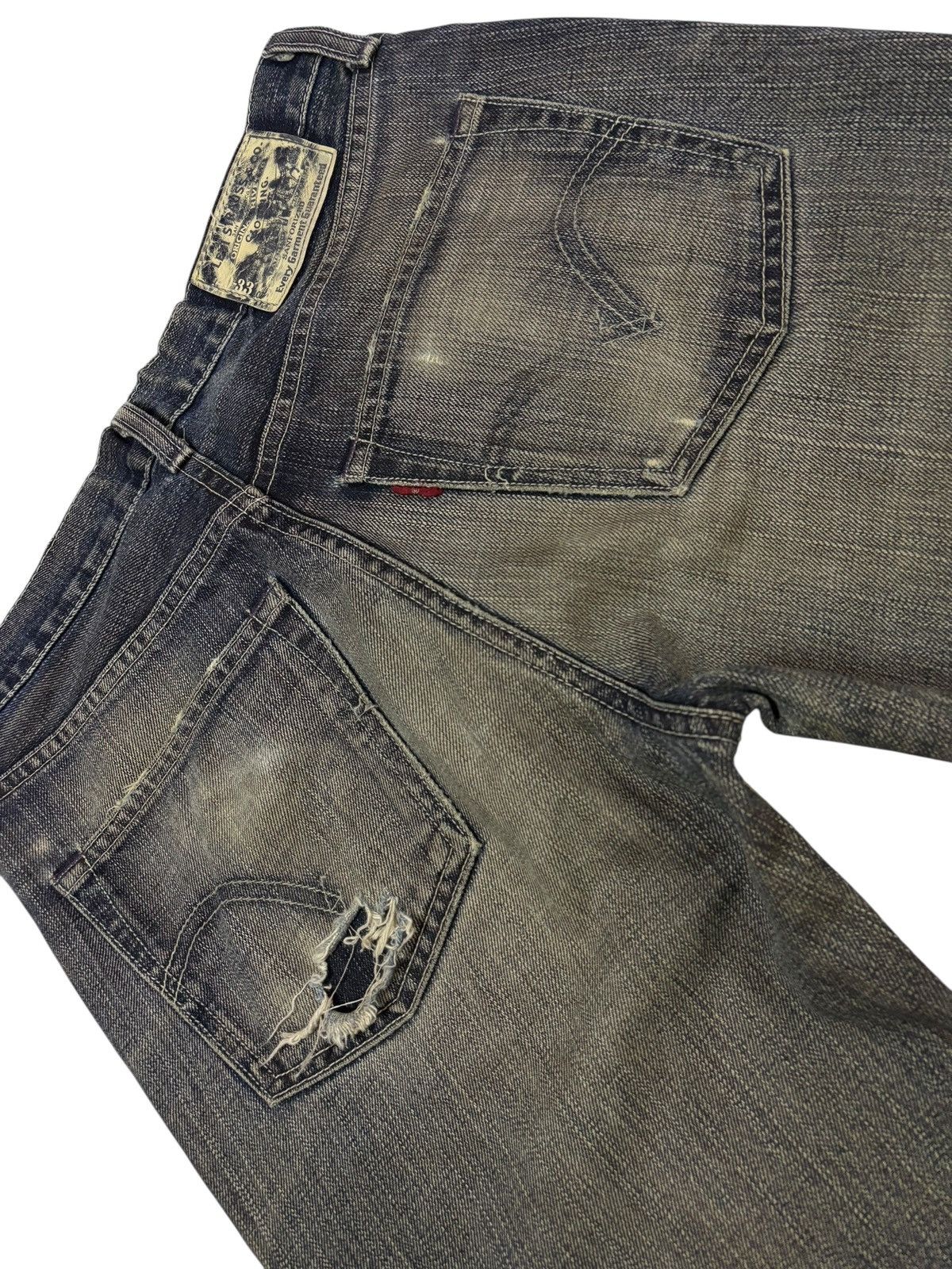 Levi's Vtg 90s Levis Japan 501 Distressed Jeans Size US 30 / EU 46 - 5 Thumbnail