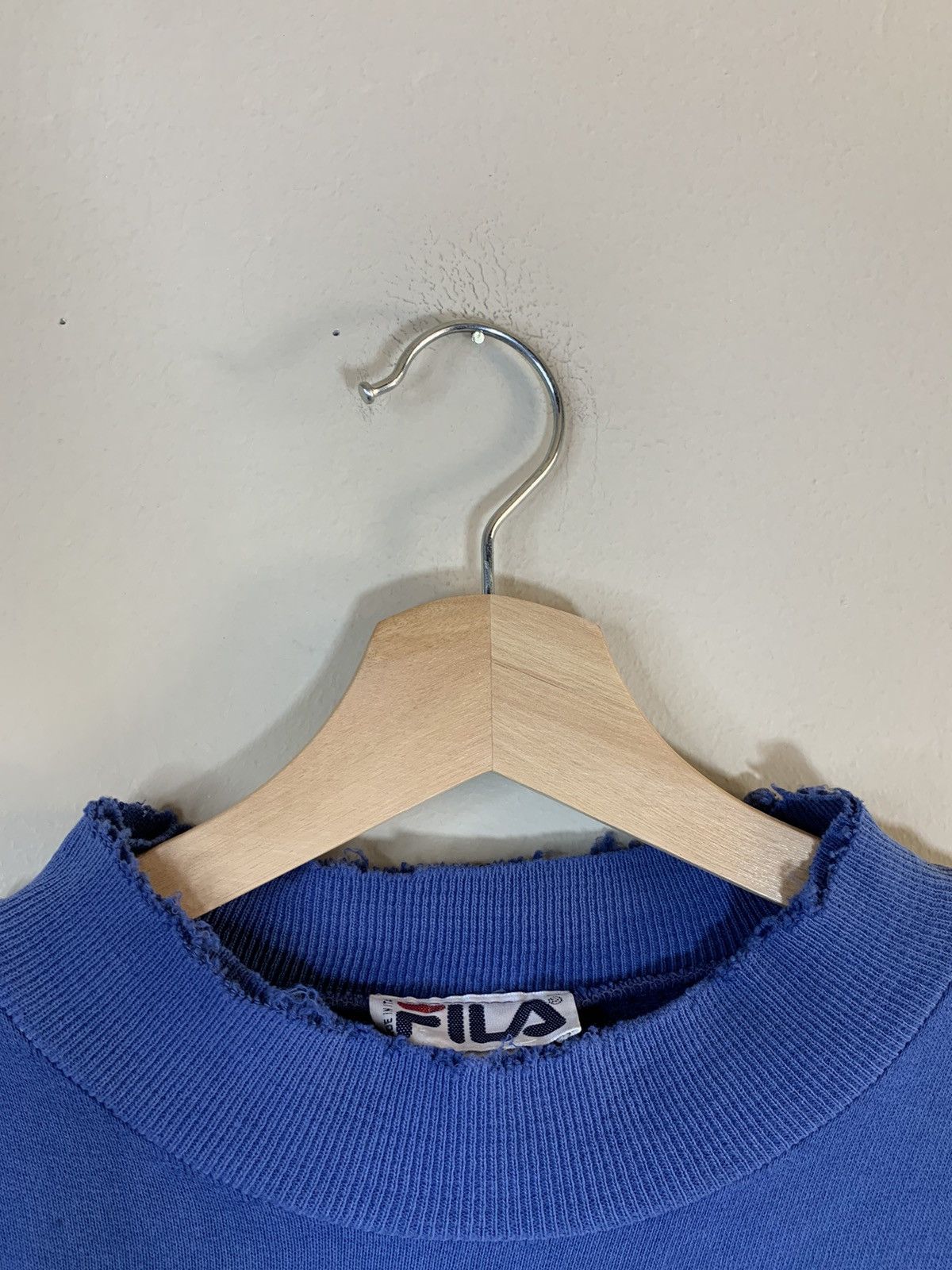 Designer × Fila × Vintage RARE* Vintage FILA Italy Made Distressed Crewneck Sweatshirt Size US S / EU 44-46 / 1 - 8 Thumbnail