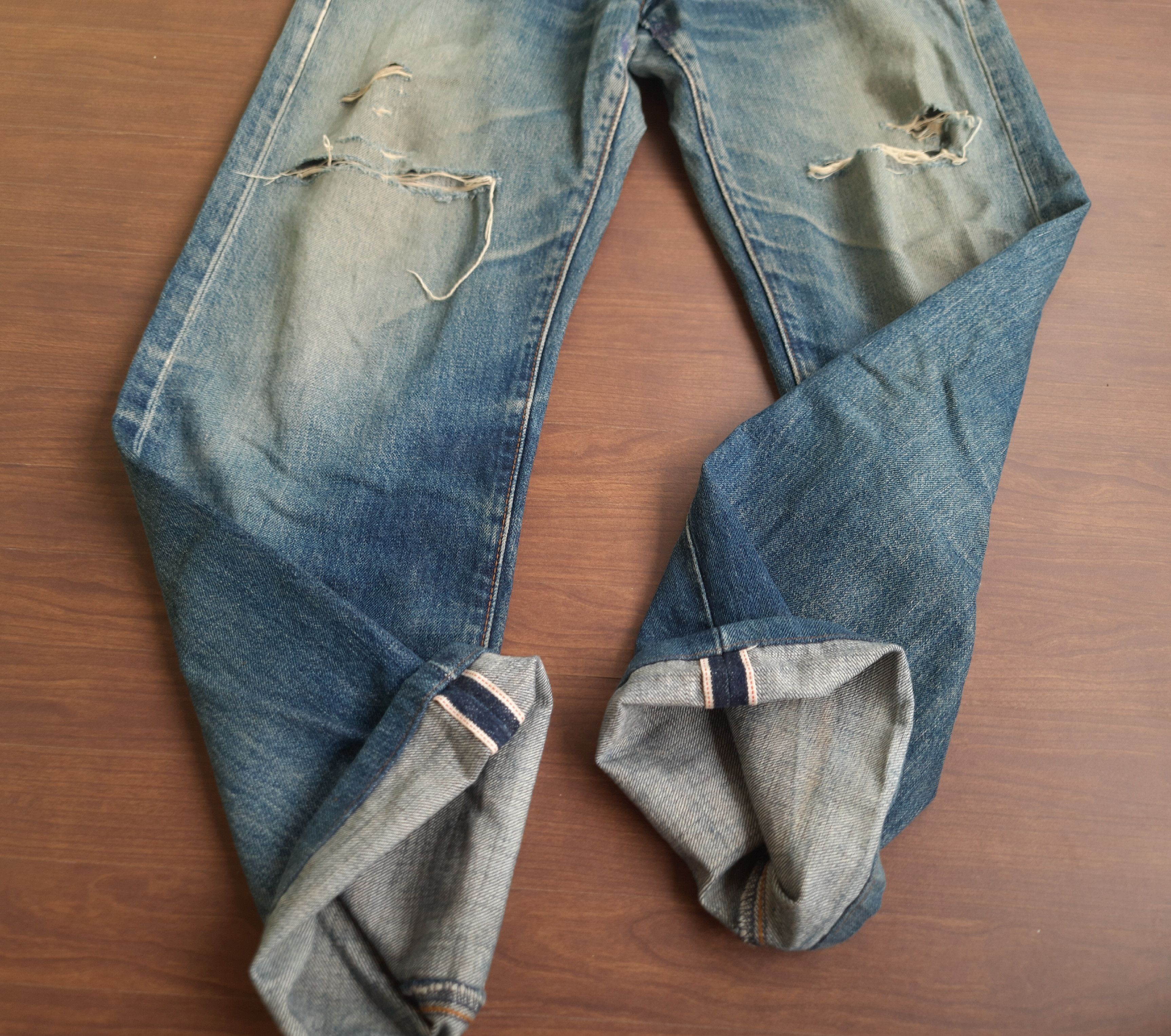 Japanese Brand Distressed Vintage Levis Big E Selvedge Denim Pants Size US 31 - 3 Thumbnail