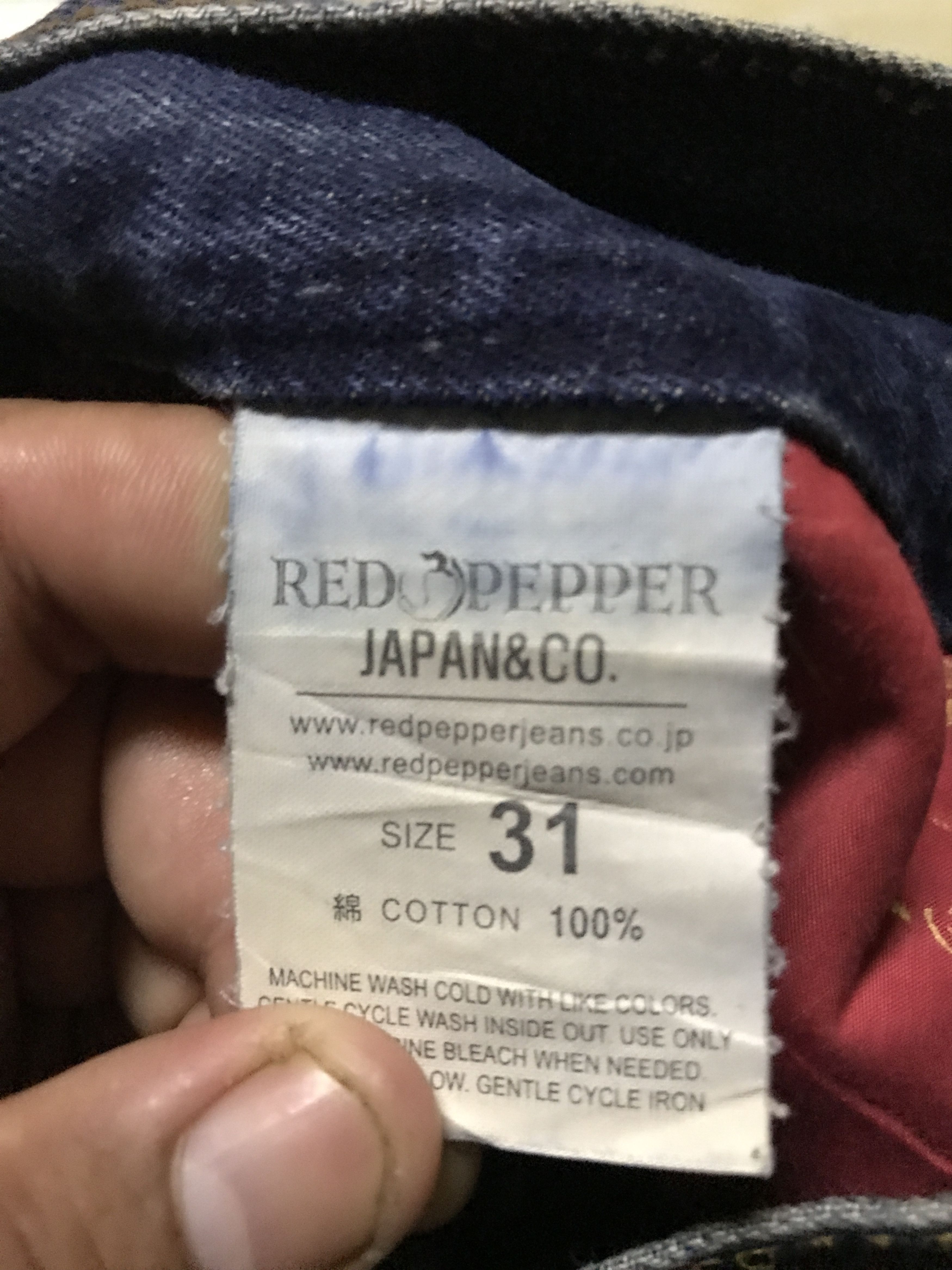 Tornado Mart Heat Red pepper disressed Denim-Size 32-If six was nine Size US 31 - 11 Thumbnail