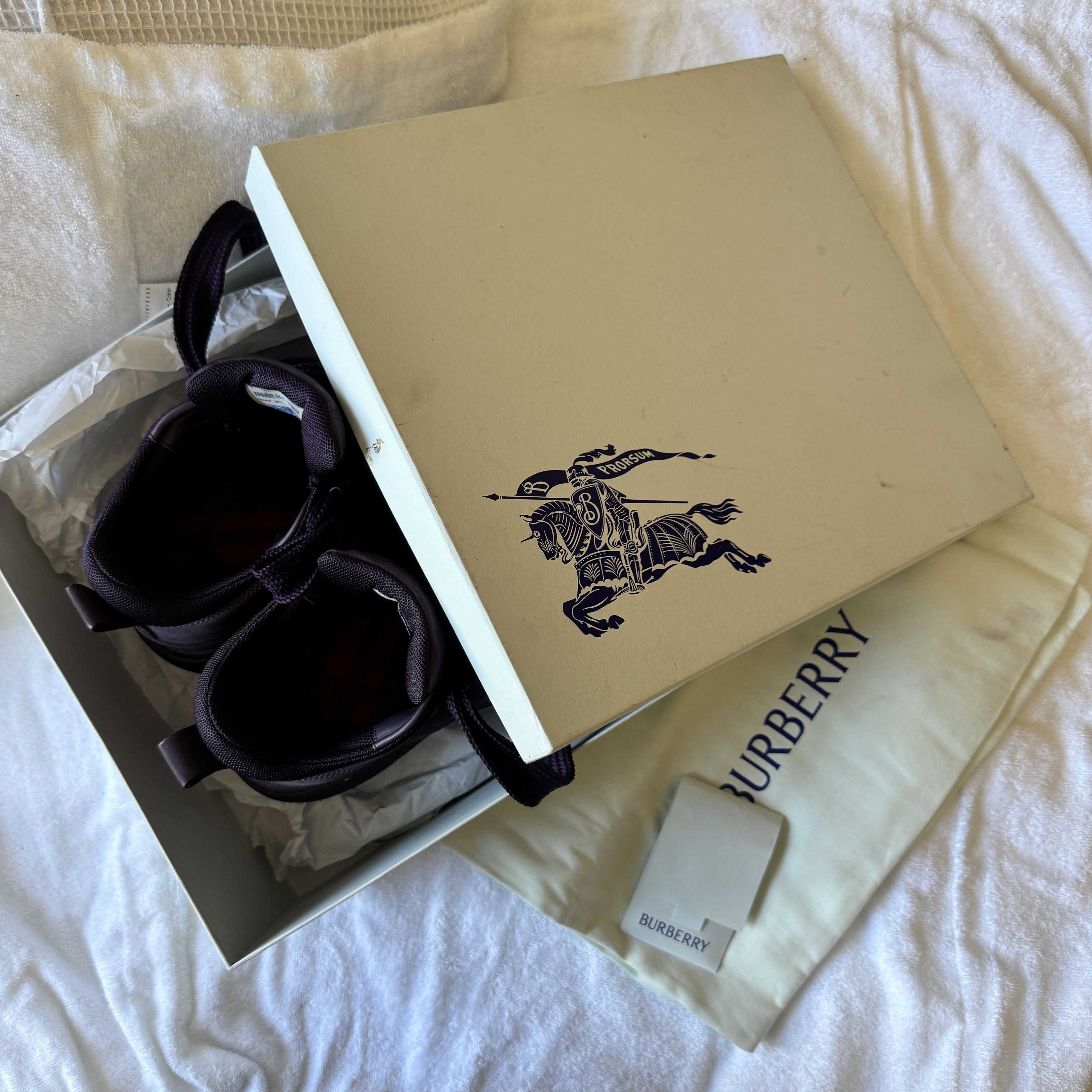 Burberry Burberry Nubuck Trek hiking Boots Purple Size US 8.5 / EU 41-42 - 7 Thumbnail