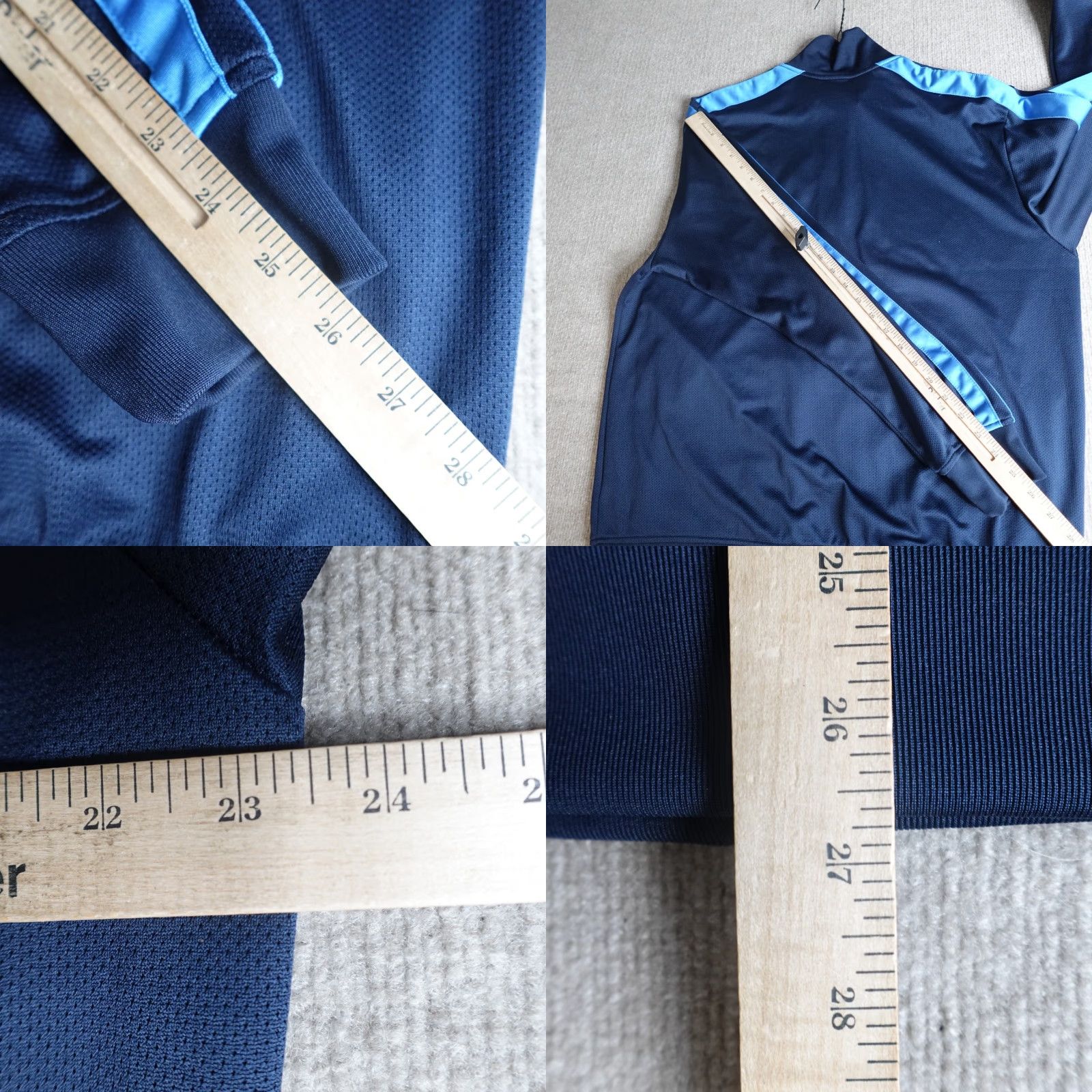 Nike VINTAGE Nike Jacket Large Blue Full Zip Gray Tag Track Warm Up Mens Size US L / EU 52-54 / 3 - 8 Thumbnail