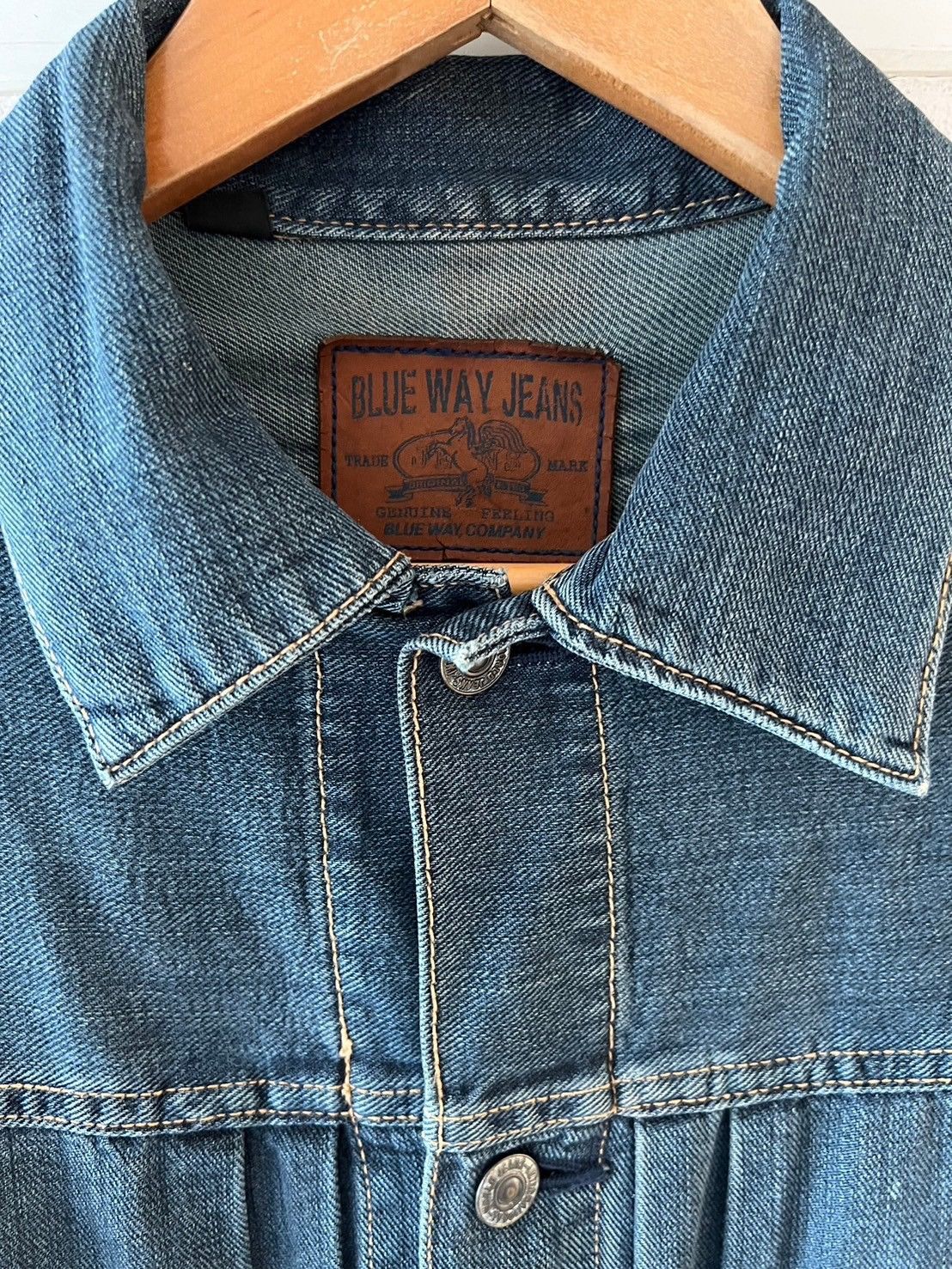 Vintage Vintage 90s Blue Way Denim Jackets Size US S / EU 44-46 / 1 - 3 Thumbnail