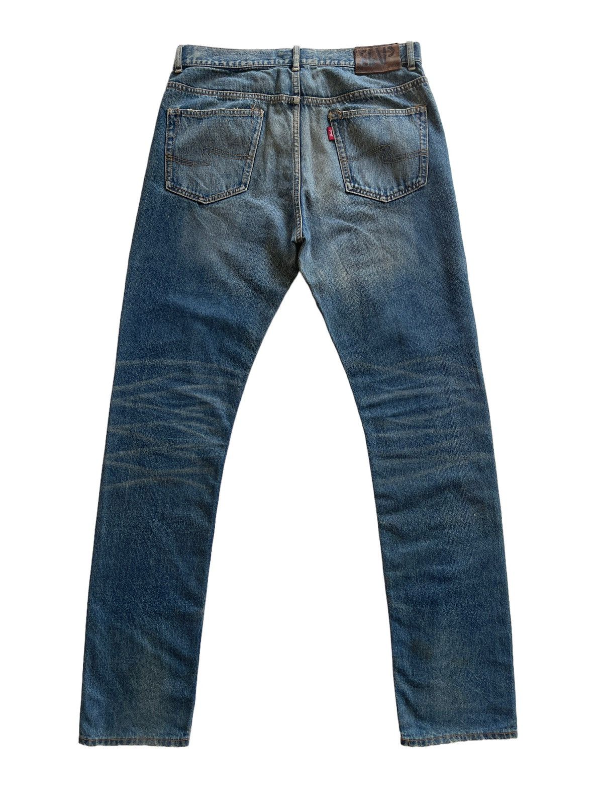 Japanese Brand Vintage Bonds & Peace Ripped Distressed Jeans Size US 34 / EU 50 - 3 Thumbnail