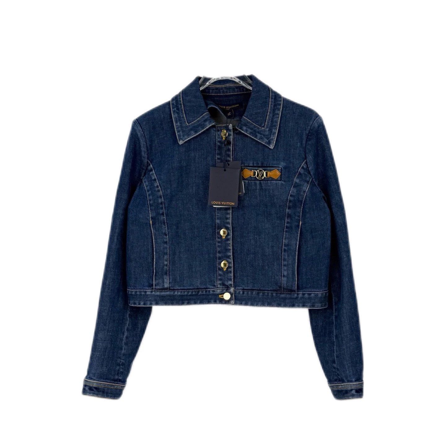 Louis Vuitton LV Washed Blue Denim Jacket Metal Logo - dmc Size US M / EU 48-50 / 2 - 1 Thumbnail