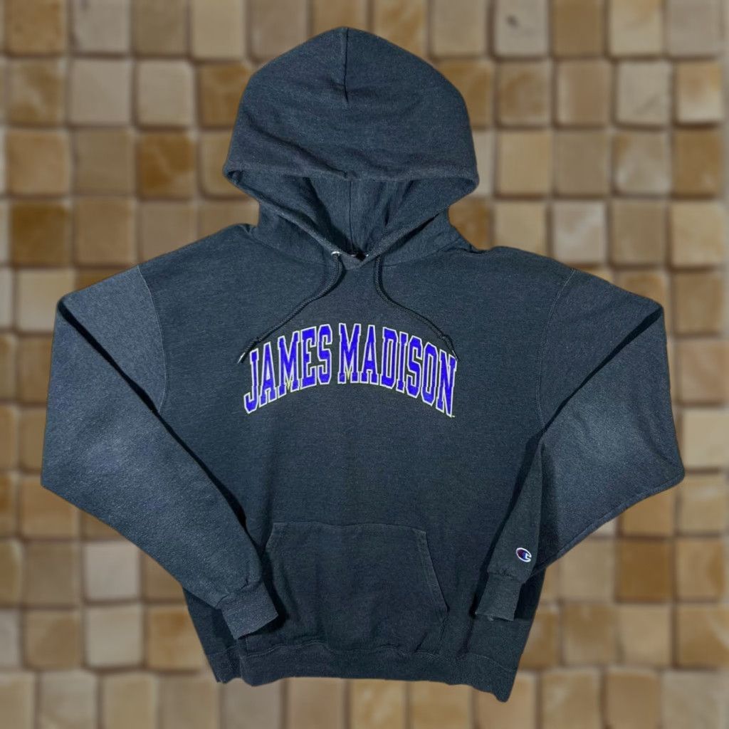 Champion Champion James Madison College Spellout Graphic Dark Grey Hoodie Large Size US L / EU 52-54 / 3 - 1 Thumbnail