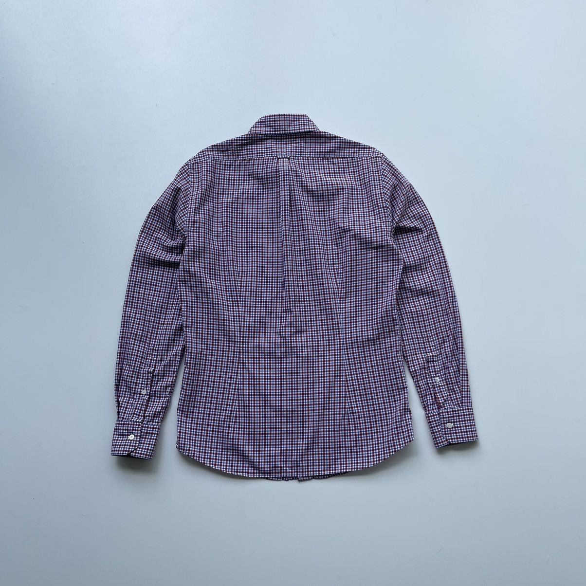 Brunello Cucinelli Brunello Cucinelli Italian Fit Checked Button Ups Shirt Red Size US S / EU 44-46 / 1 - 3 Thumbnail