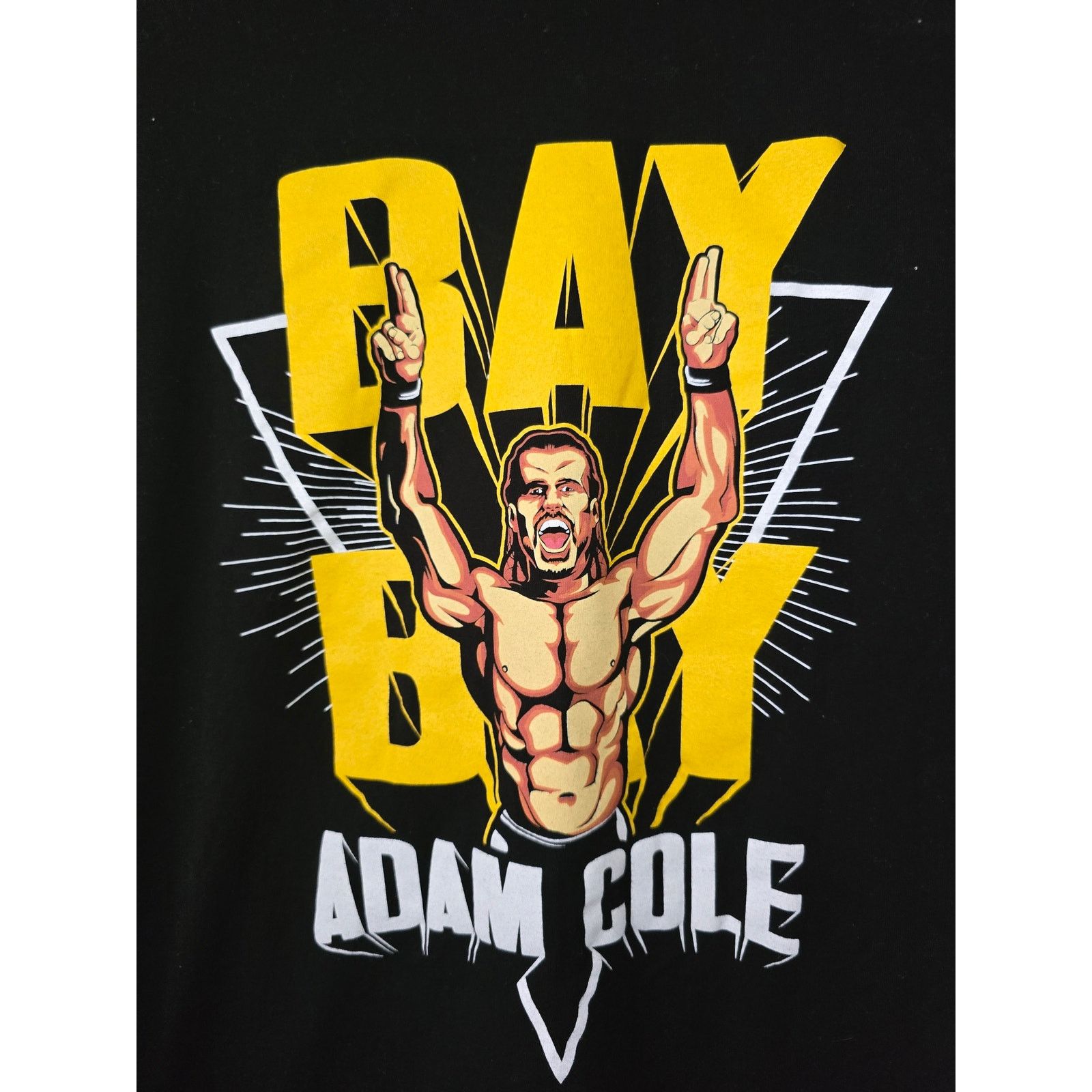 Tultex Adam Cole All Elite Crate Exclusive AEW Bay Bay Black Shirt Size US S / EU 44-46 / 1 - 2 Thumbnail