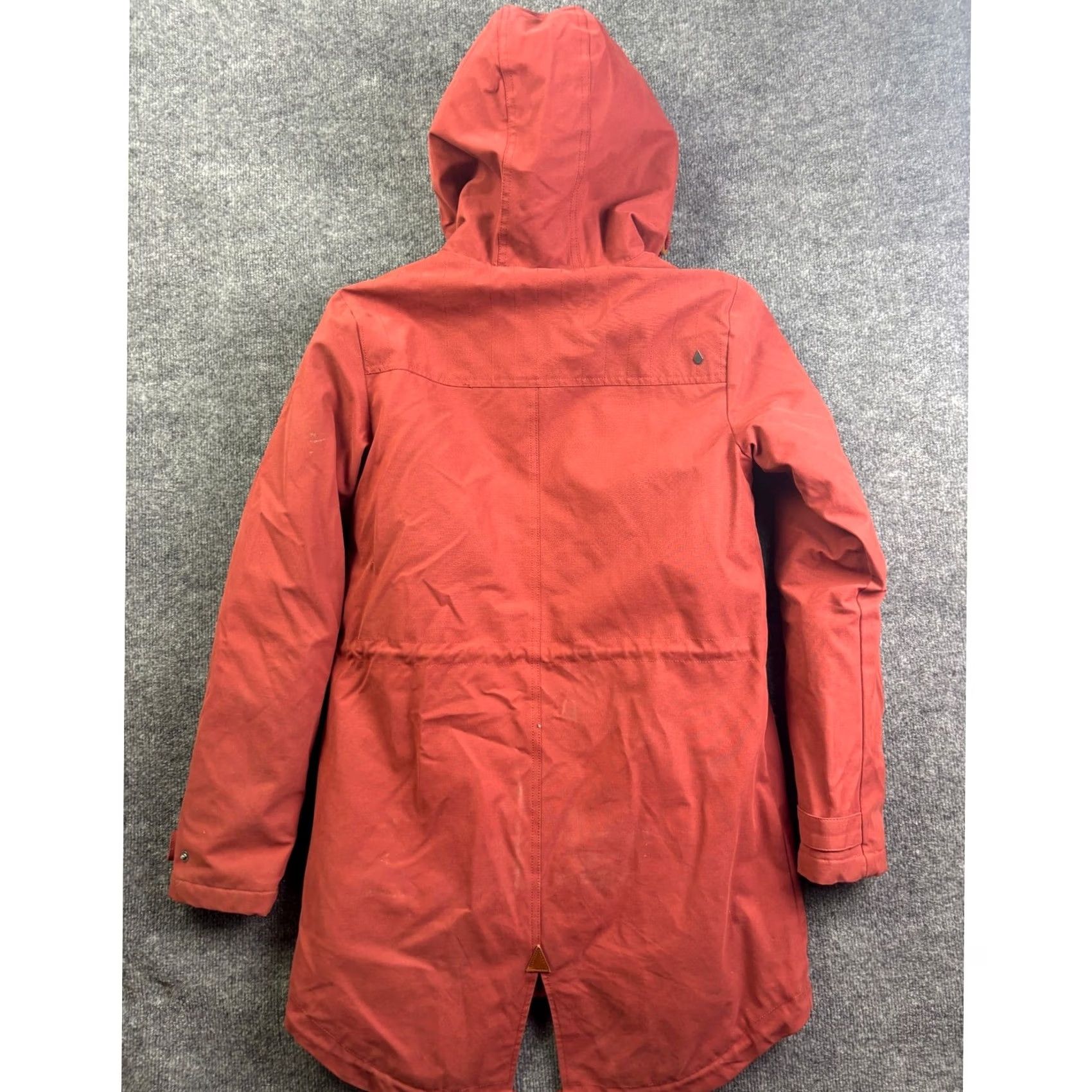 Volcom VINTAGE Volcom Parka Jacket Womens S Red Sherpa Lined Hooded Water Resistant 62670 Size S / US 4 / IT 40 - 6 Thumbnail