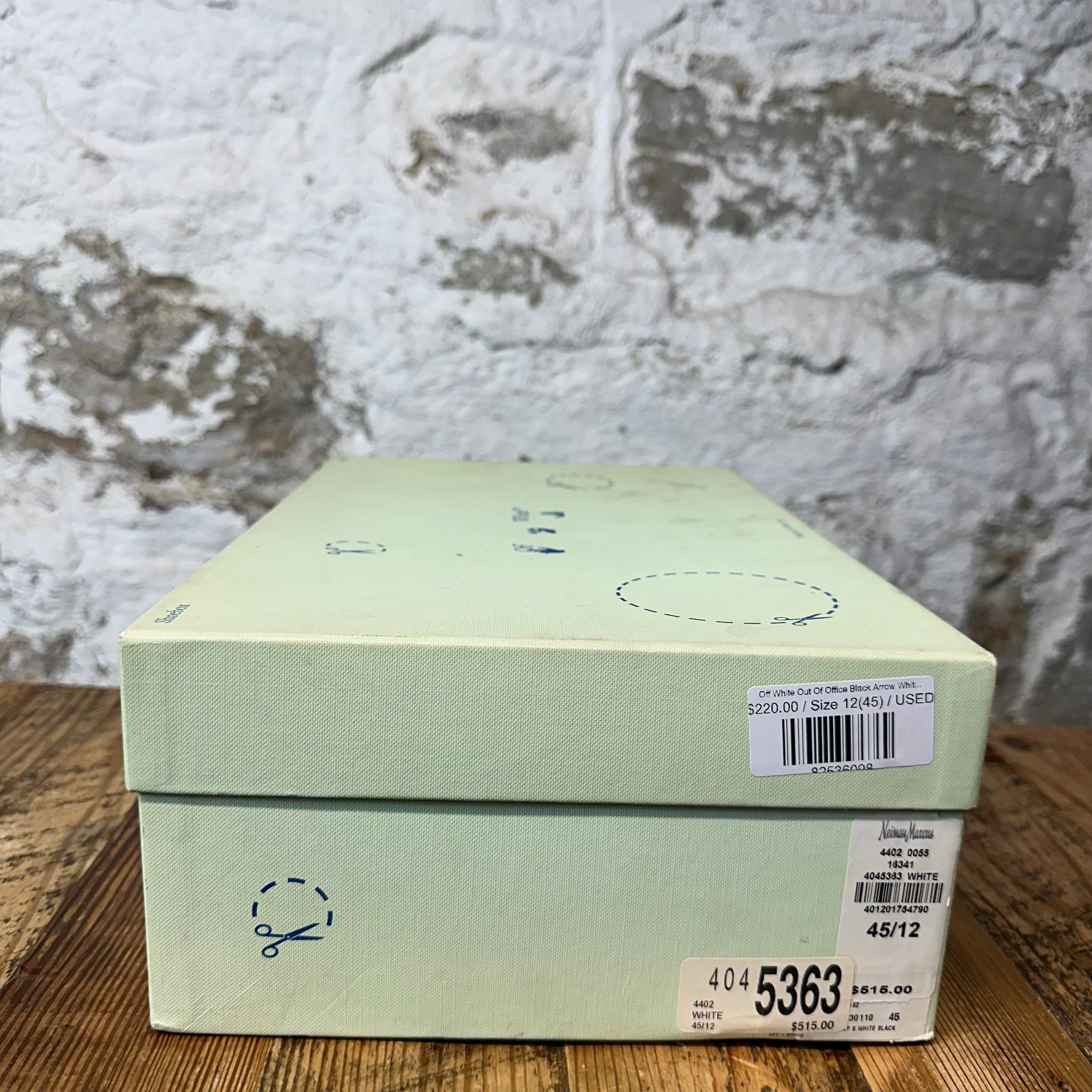 Off-White Off-White Out Of Office Black Arrow White Sneaker Sz 12 (45) Size US 12 / EU 45 - 8 Thumbnail