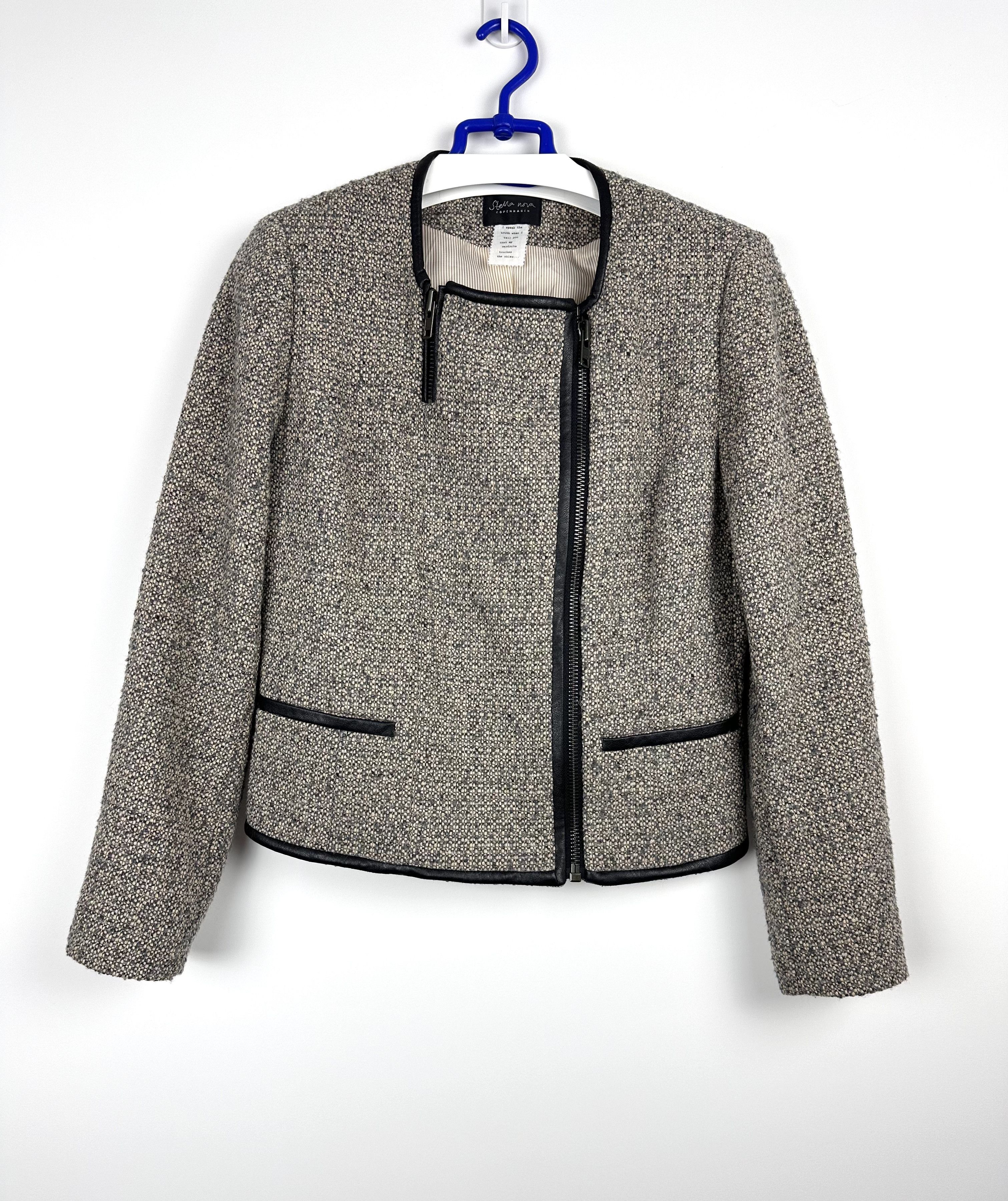 Designer Stella Nova Copenhagen Women's Wool Jacket Size M / US 6-8 / IT 42-44 - 2 Thumbnail