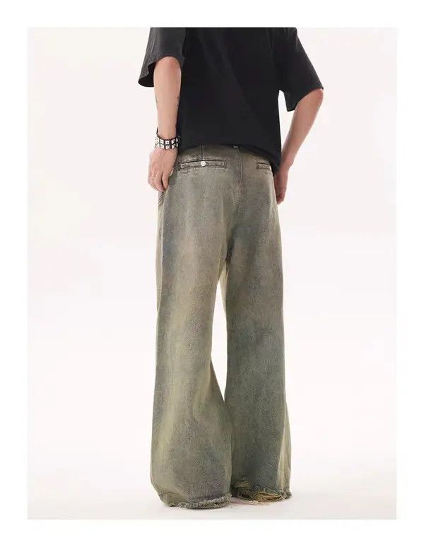 VIBE Vintage street hip-hop washed and faded micro flare jeans Size US 30 / EU 46 - 7 Thumbnail